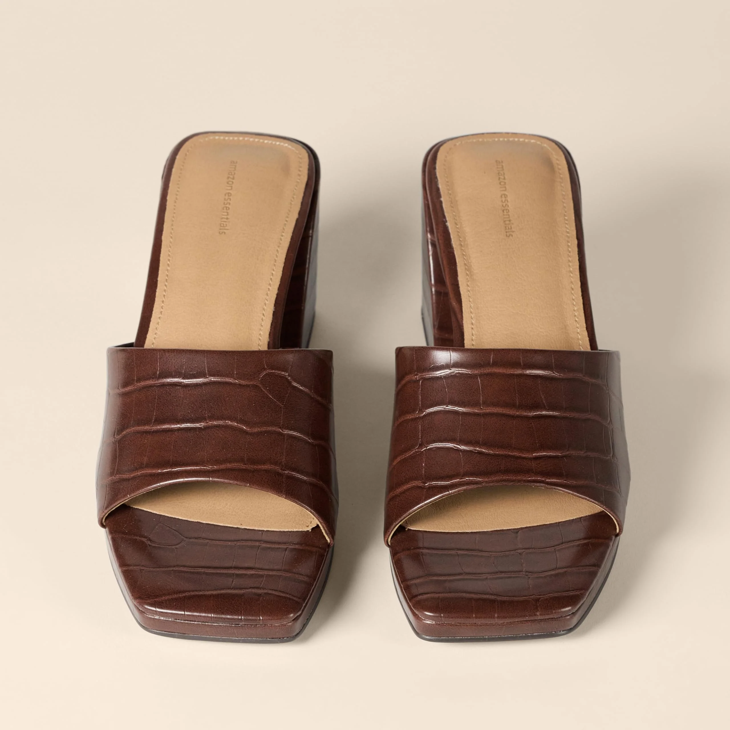 Amazon Essentials brown block-heel mule photo 4