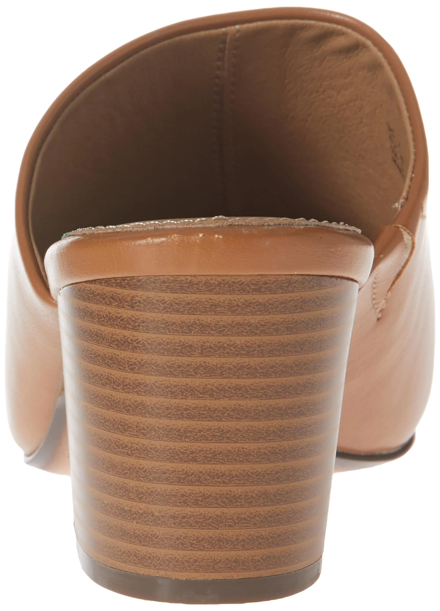 Amazon Essentials tan square-toe heeled mule photo 3