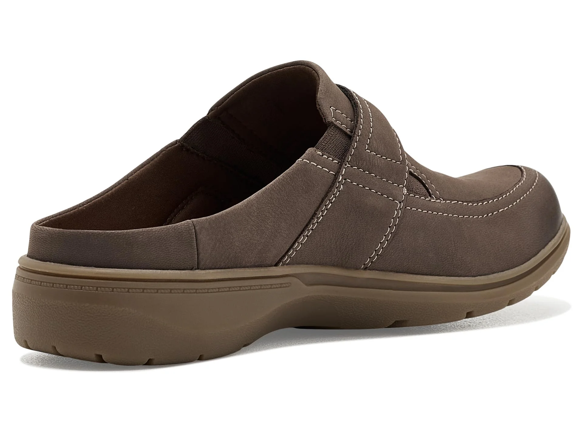 Clarks Brown Suede Loafer Mule photo 3