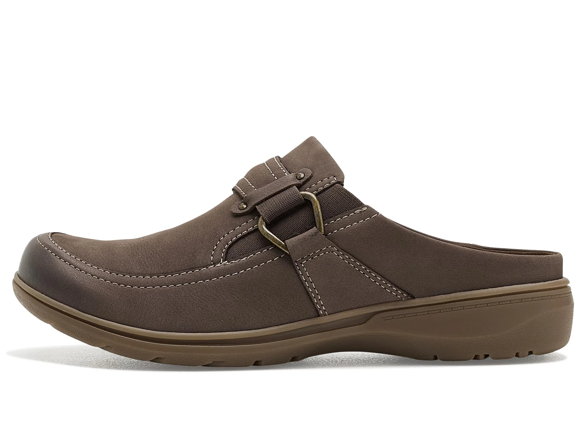 Clarks Brown Suede Loafer Mule photo 4