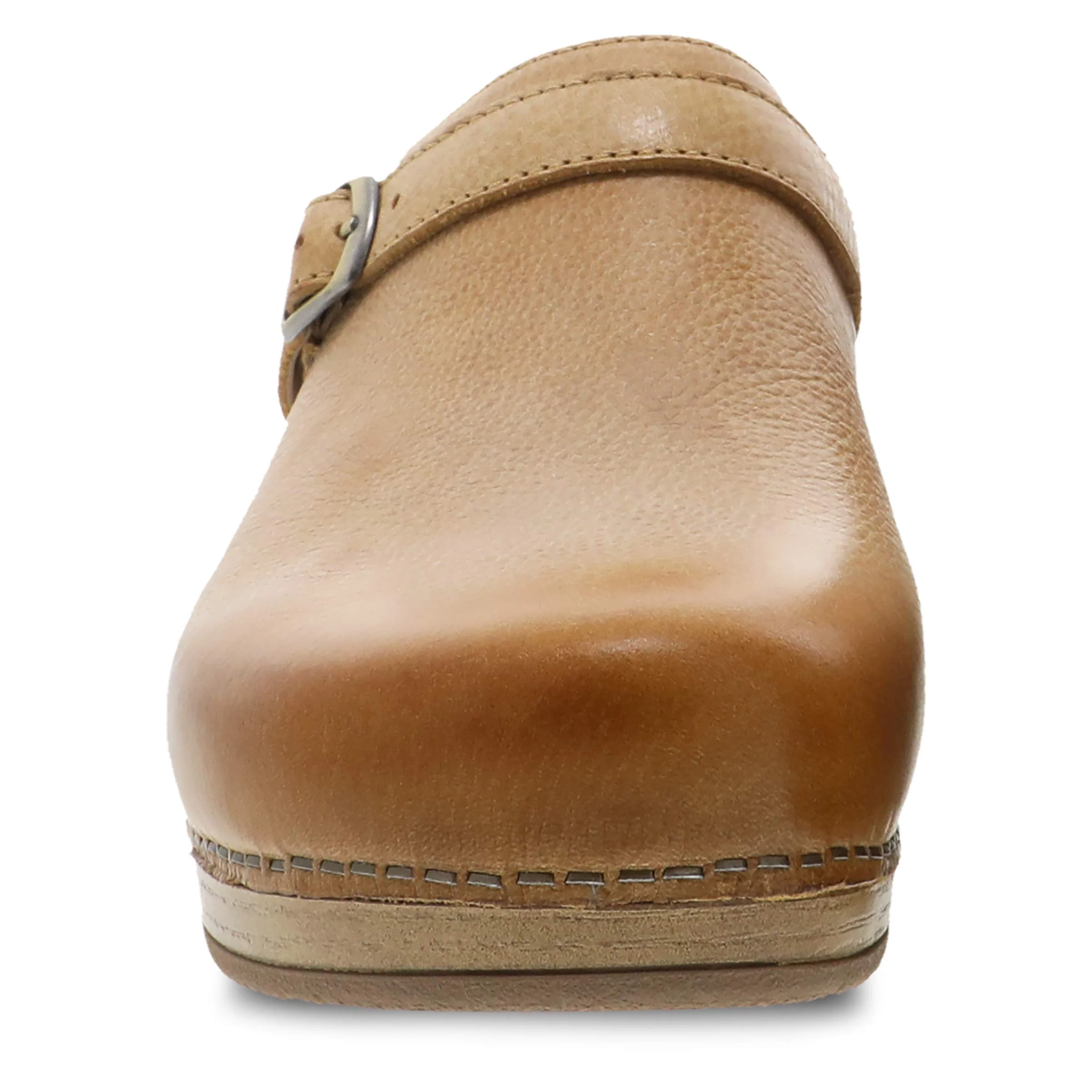Dansko tan leather buckle clog photo 4