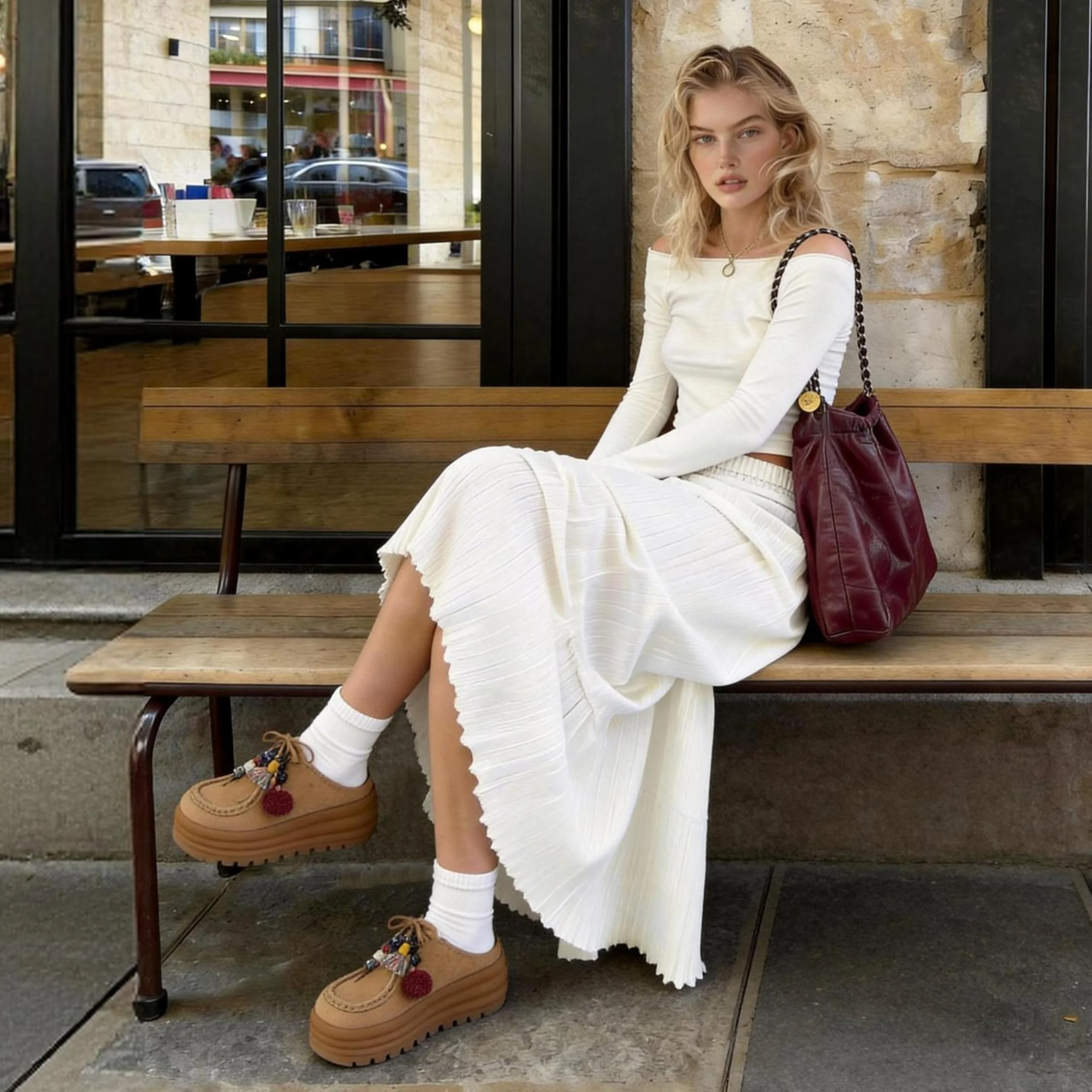 Tan Suede Platform Mule photo 3