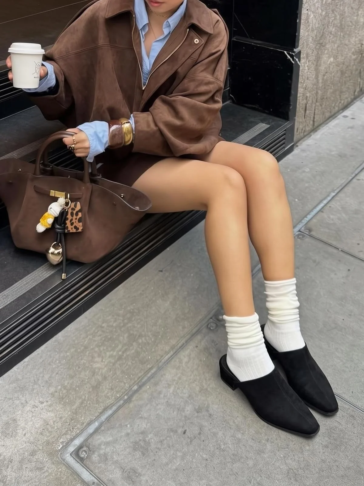 Coutgo Black Heeled Mule photo 2