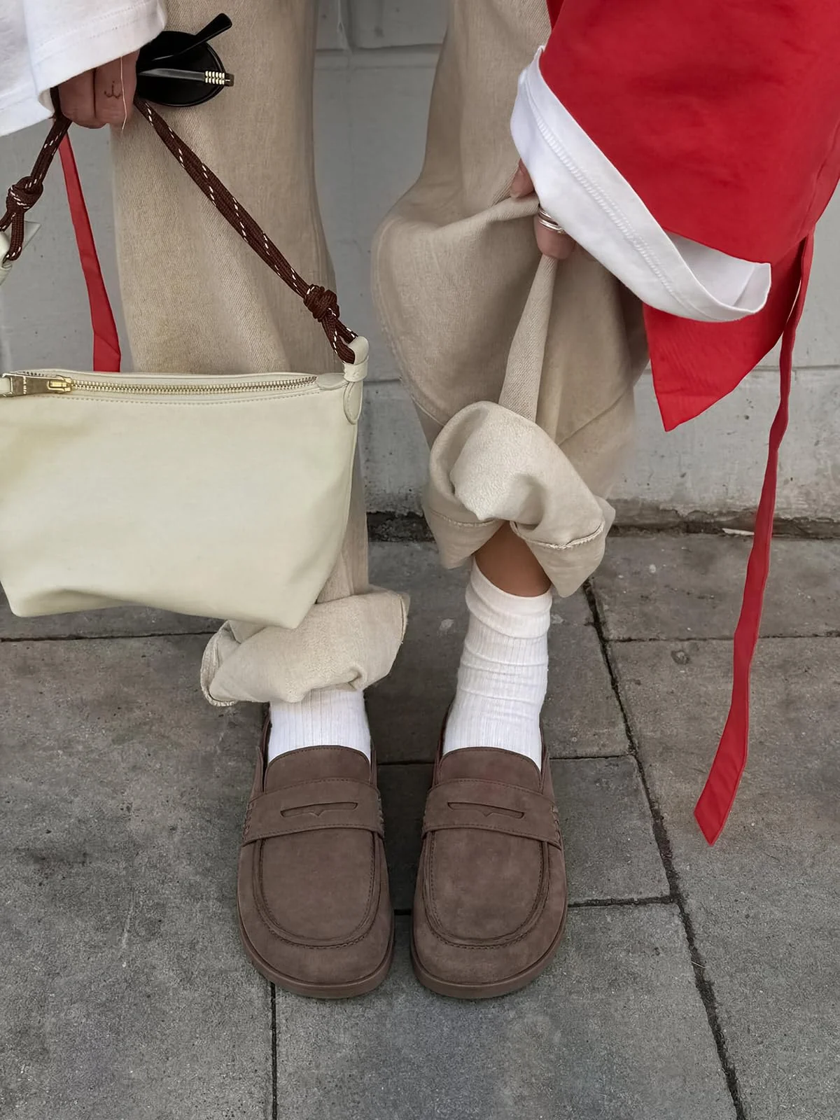 Coutgo Taupe Penny Loafer Mule photo 3