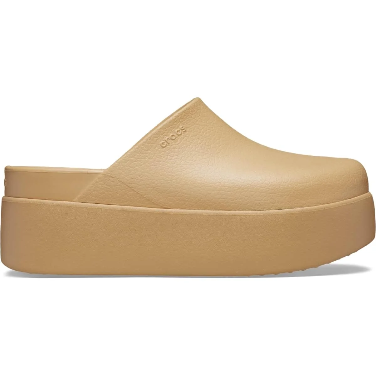 Crocs beige platform clog photo 2