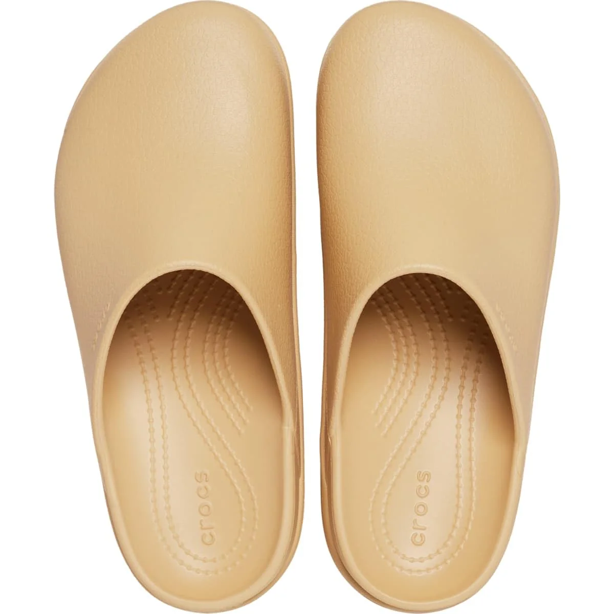 Crocs beige platform clog photo 4