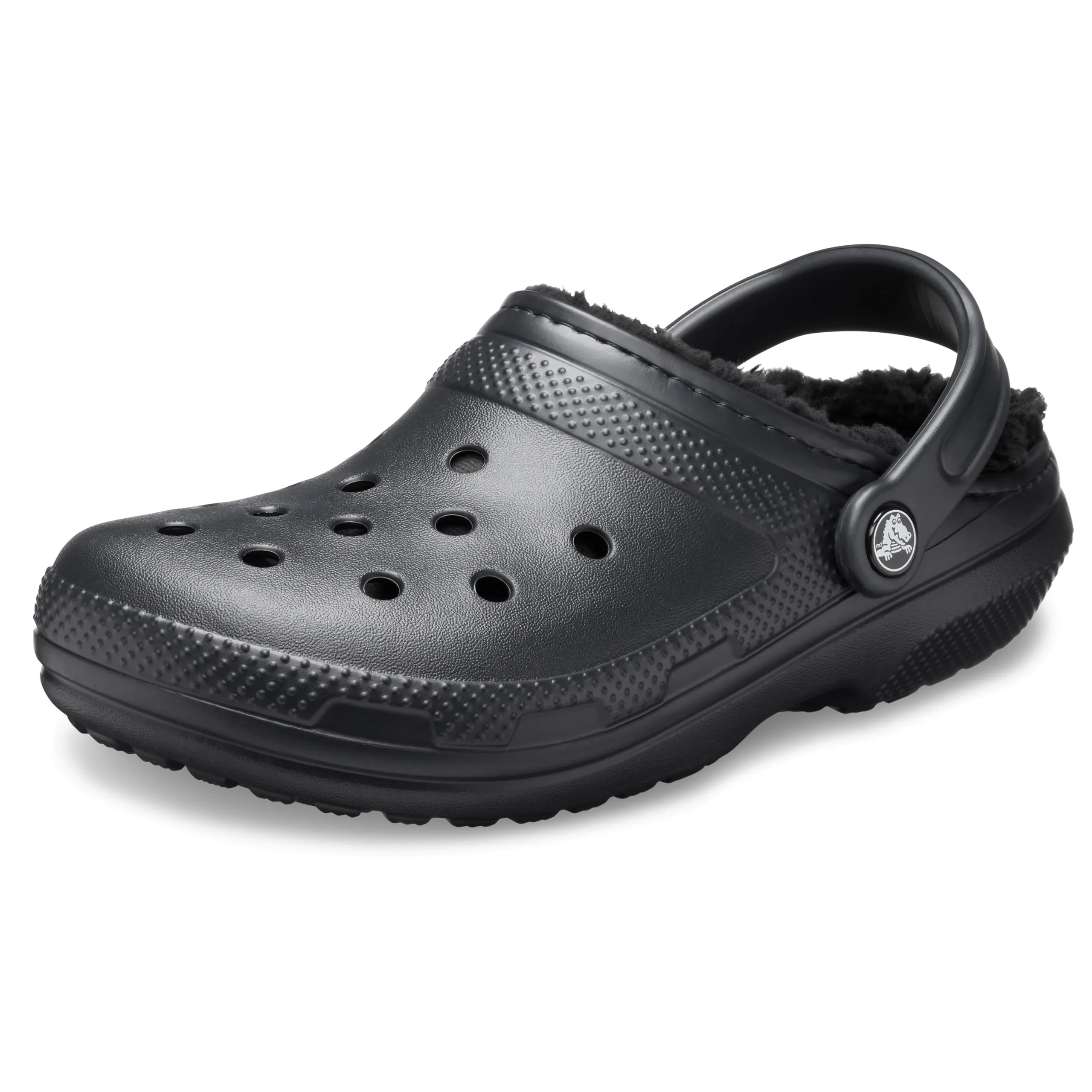 Crocs black lined clog