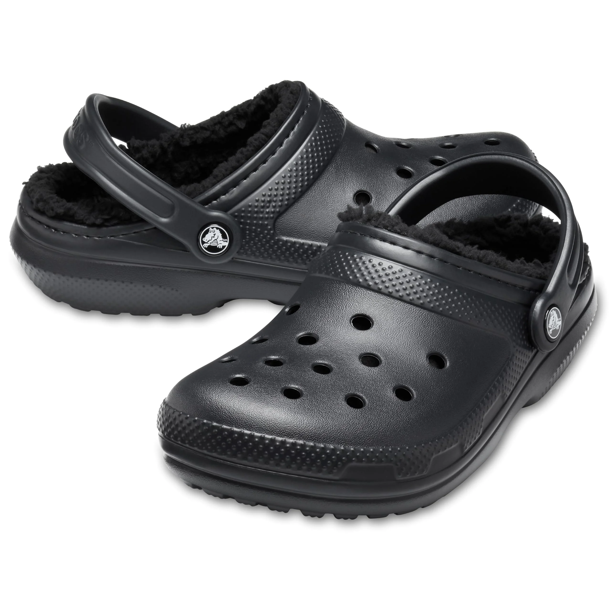Crocs black lined clog photo 2