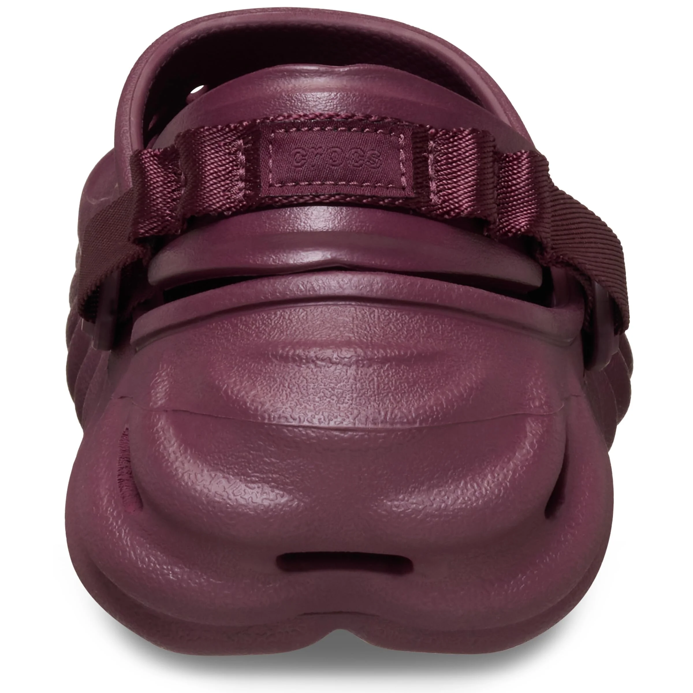 Crocs Burgundy Perforated Slide Clog photo 2