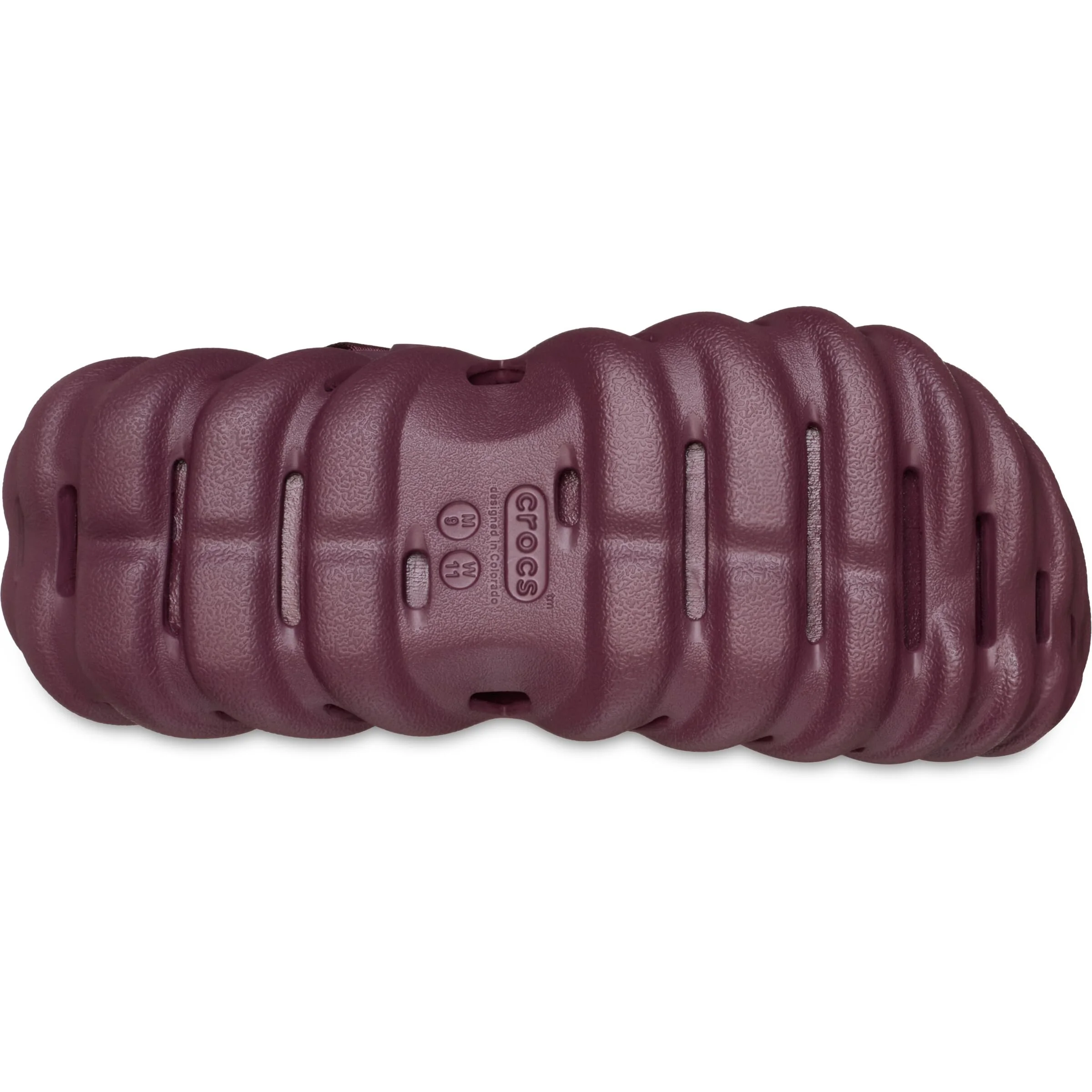 Crocs Burgundy Perforated Slide Clog photo 4