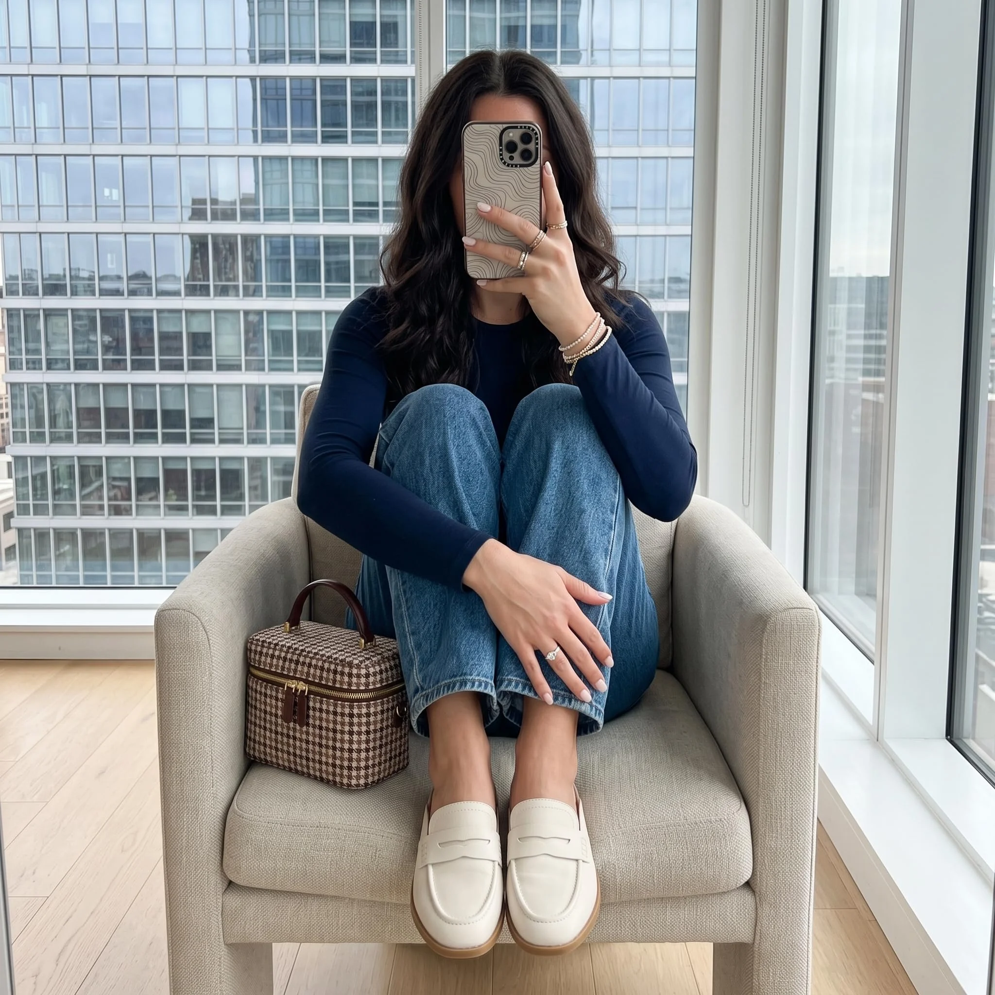 Cushionaire cream slip-on mule photo 3