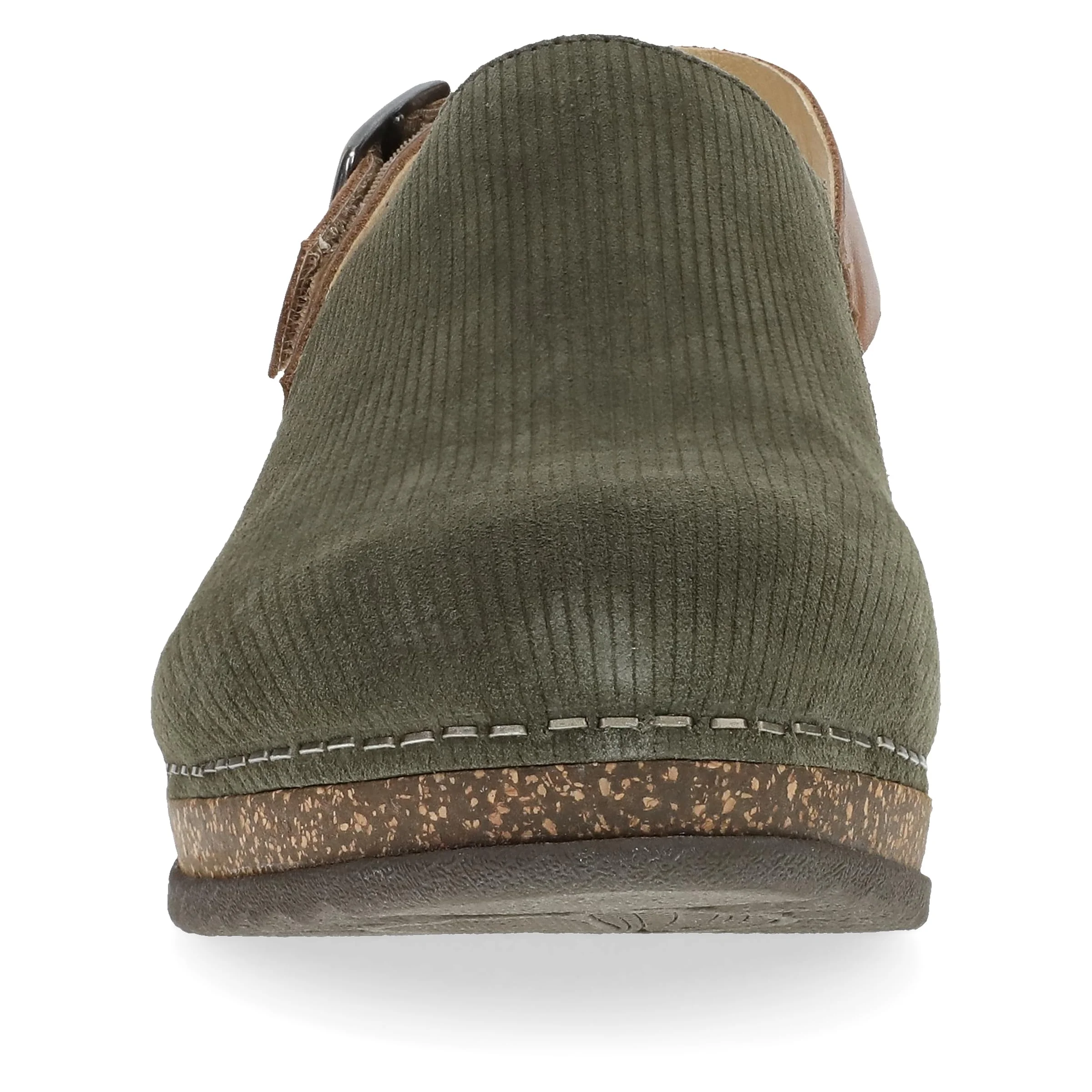 Dansko olive suede buckle clog photo 4