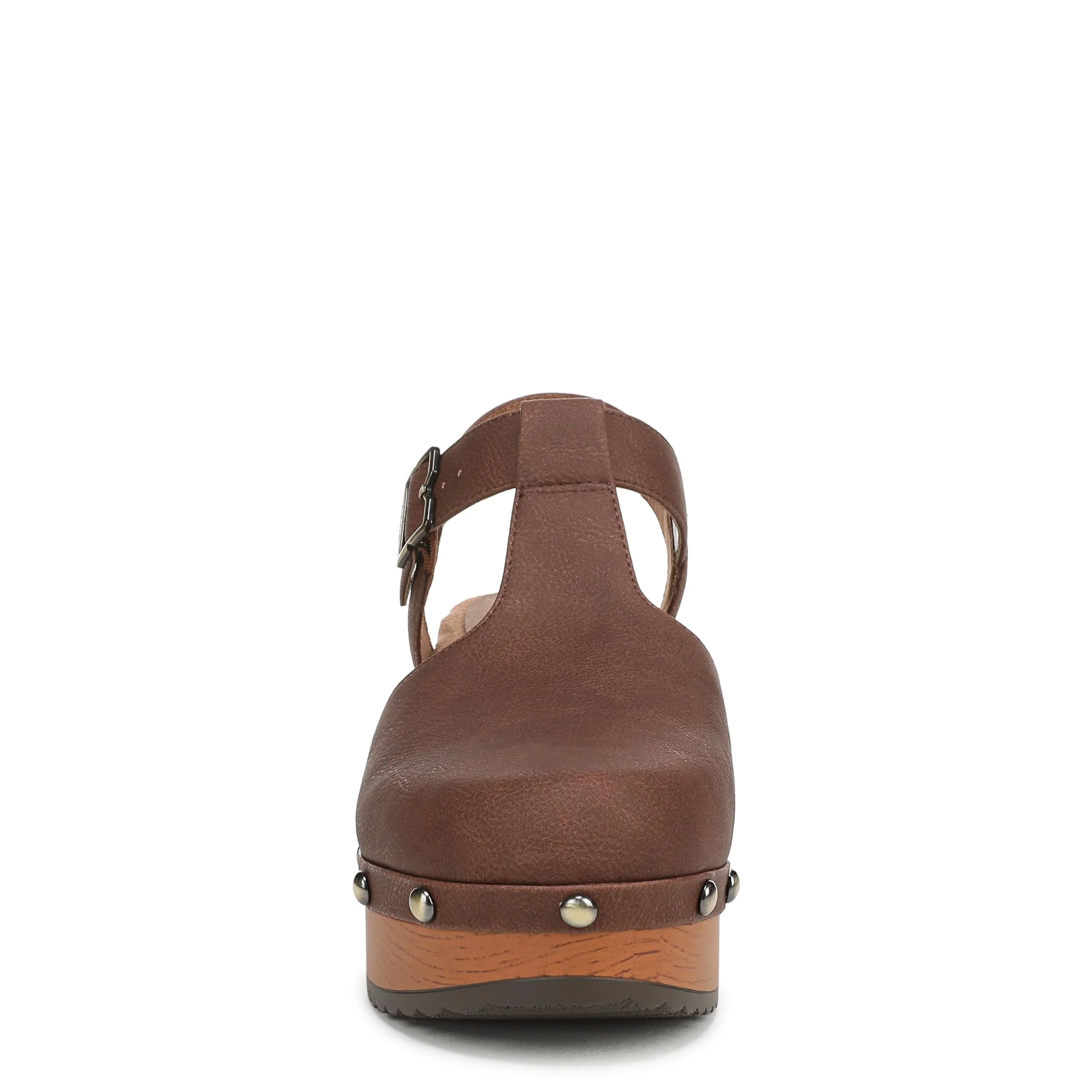 Dr. Scholl's Brown Wooden-Heel Clog photo 2