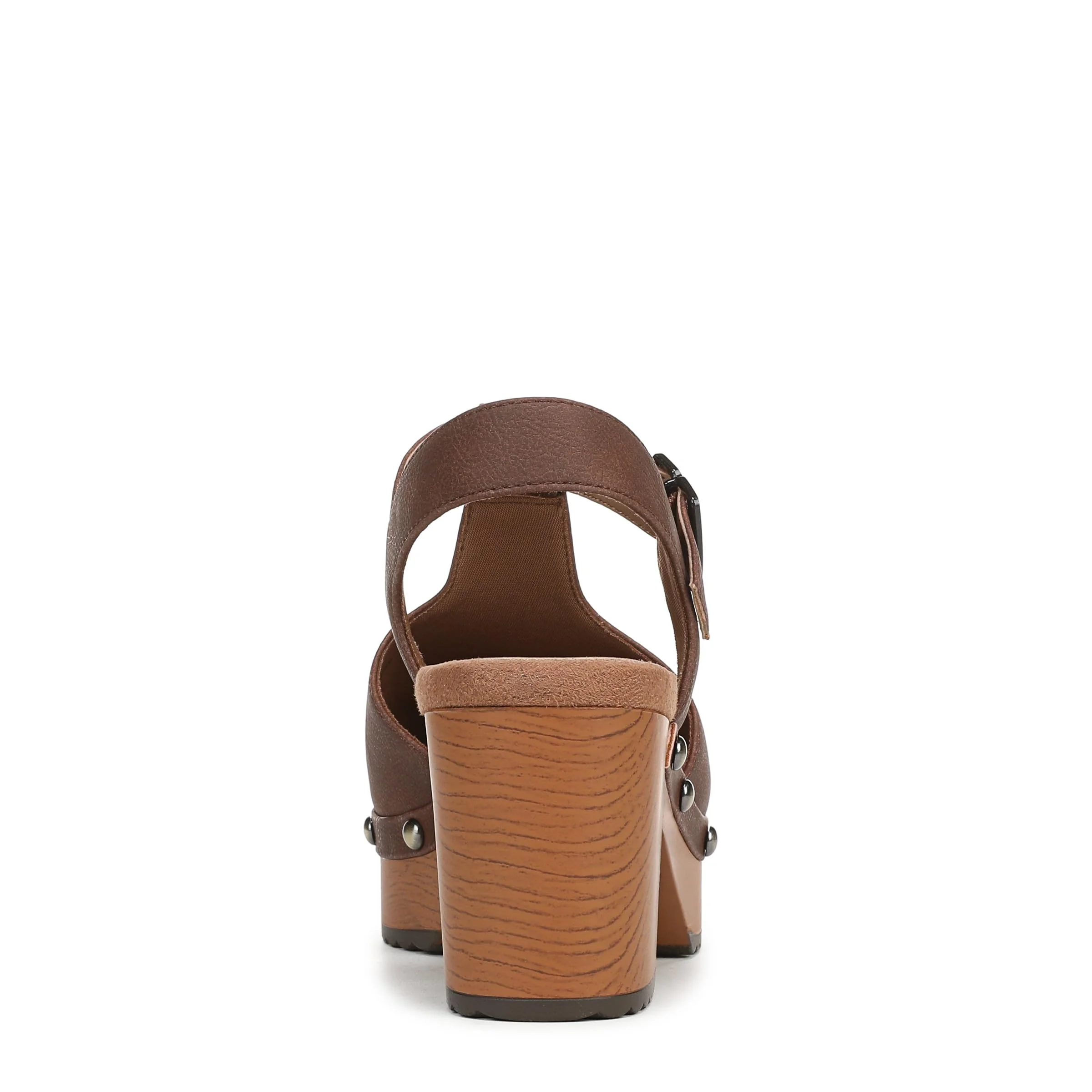 Dr. Scholl's Brown Wooden-Heel Clog photo 3