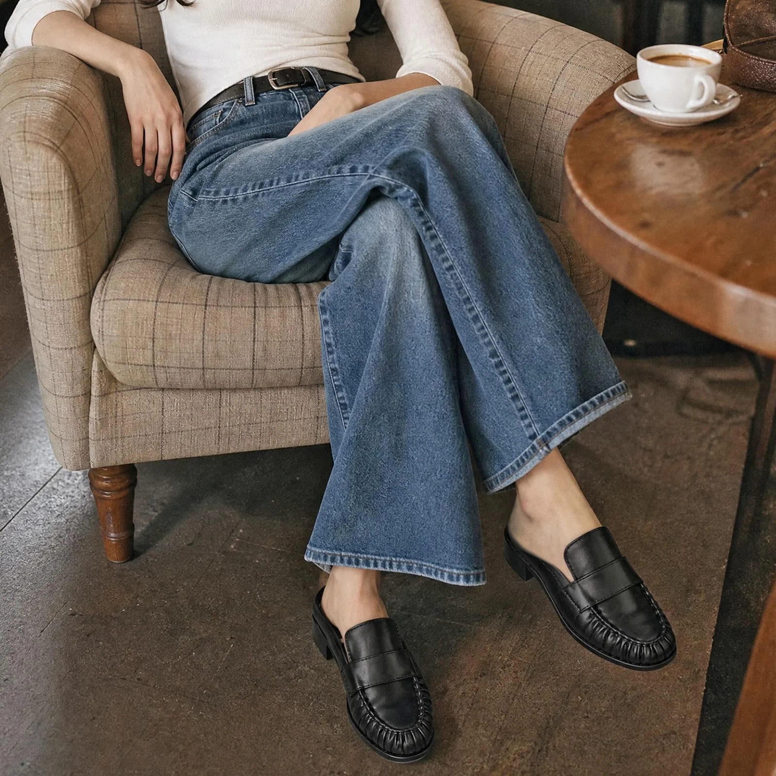 Dsevht Black Penny Loafer Mule photo 2