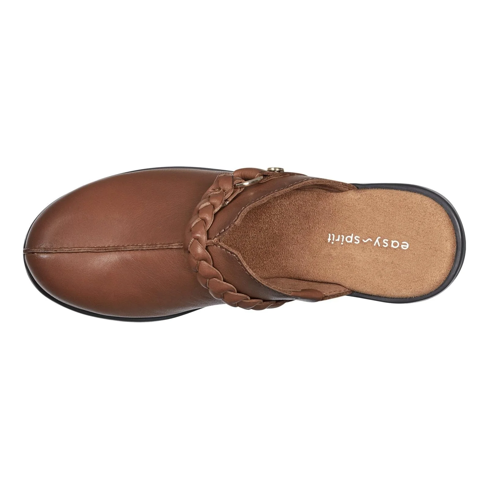 Easy Spirit brown braided leather mule photo 2