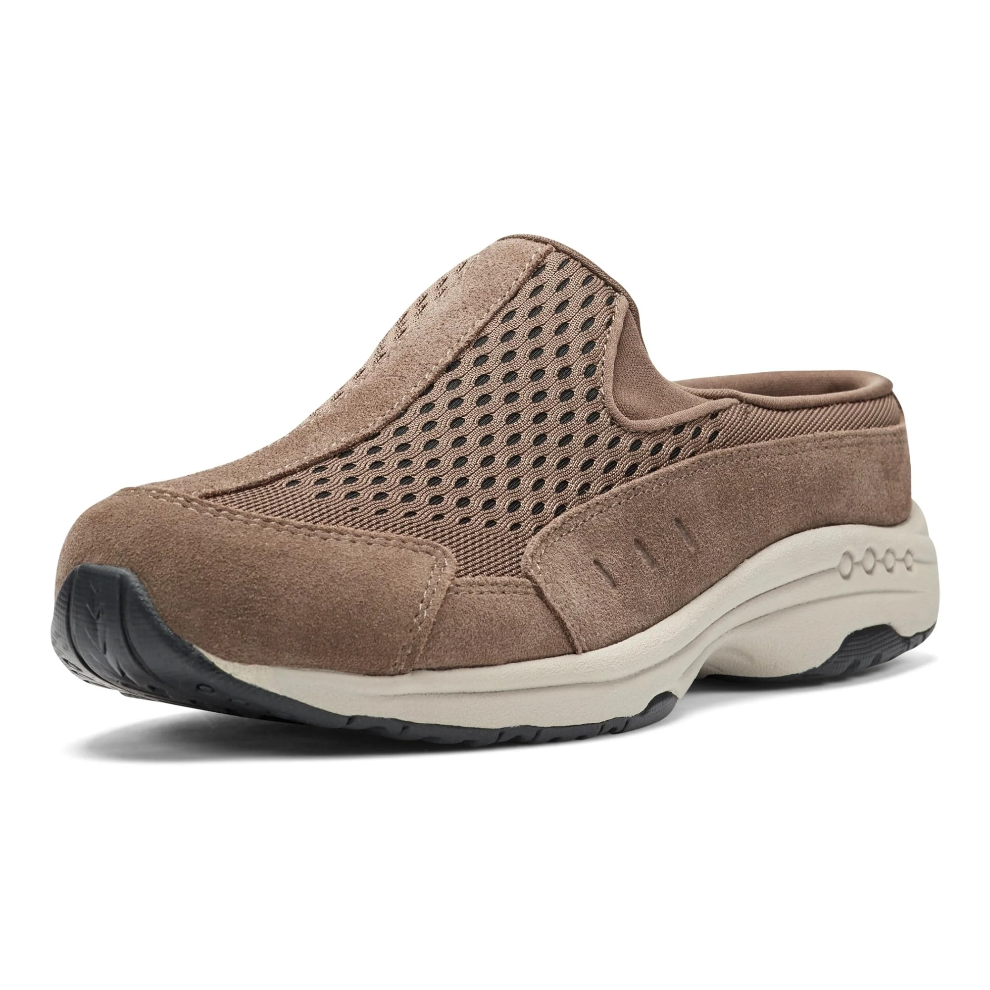 Easy Spirit taupe perforated slip-on sneaker