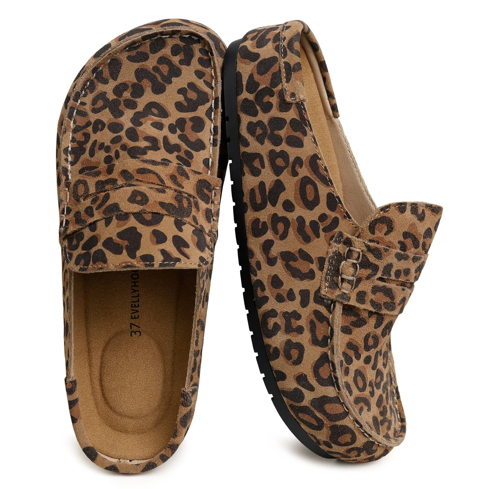 EVELLYHOOTD Leopard Slip-On Mule