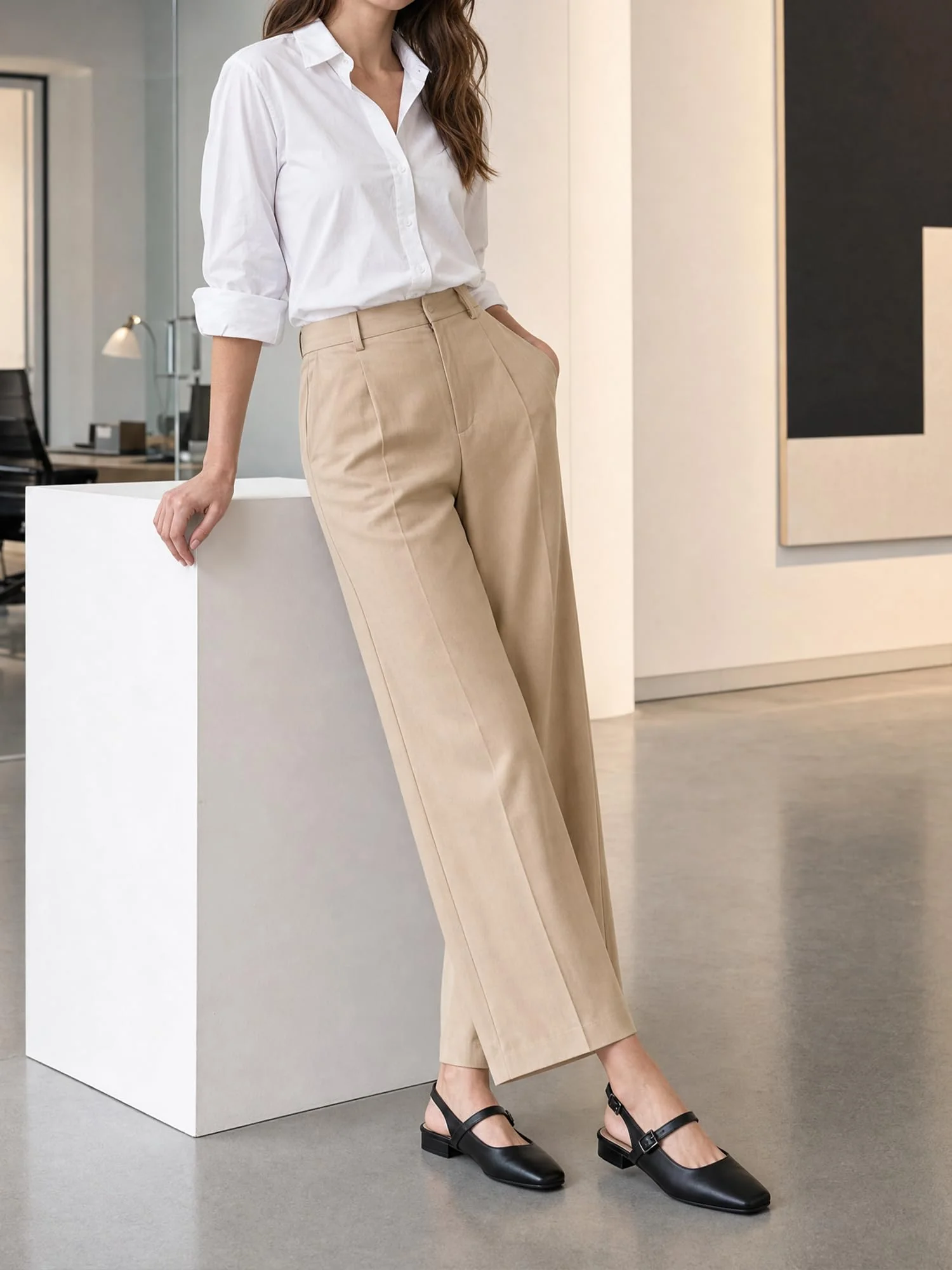 Black Slingback Square-Toe Mule photo 3
