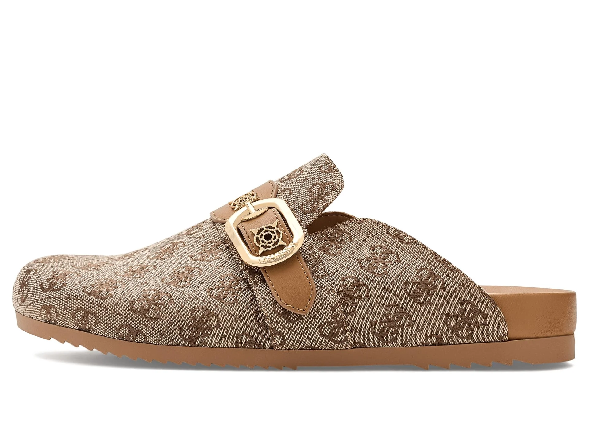 Guess beige monogram buckle clog photo 2