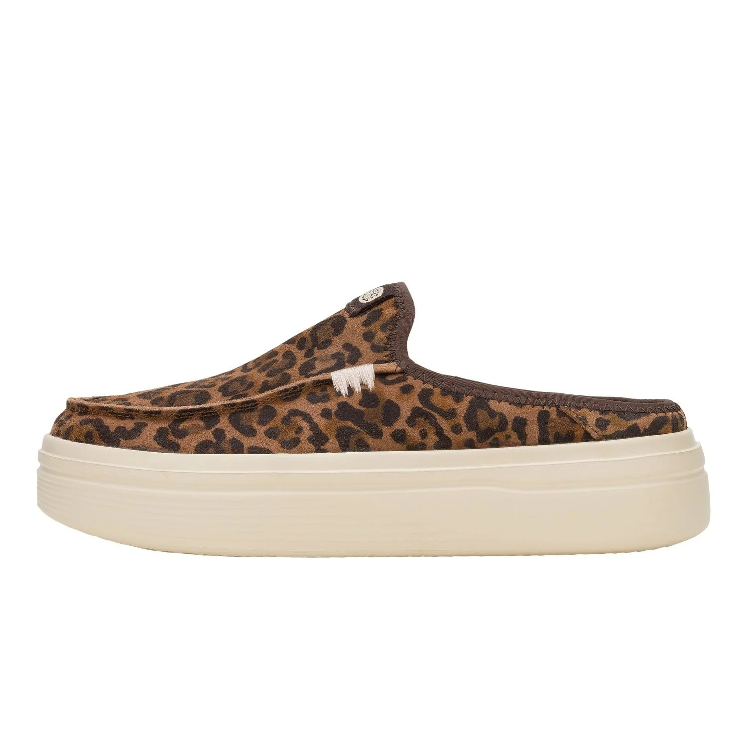 HEYDUDE leopard print platform mule