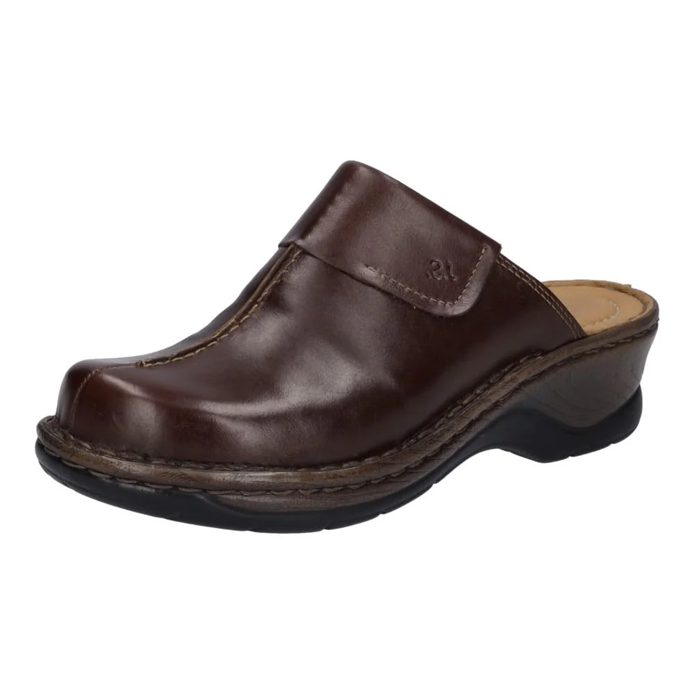 Josef Seibel brown leather mule