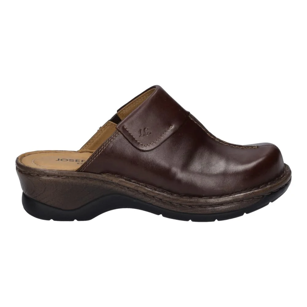 Josef Seibel brown leather mule photo 4