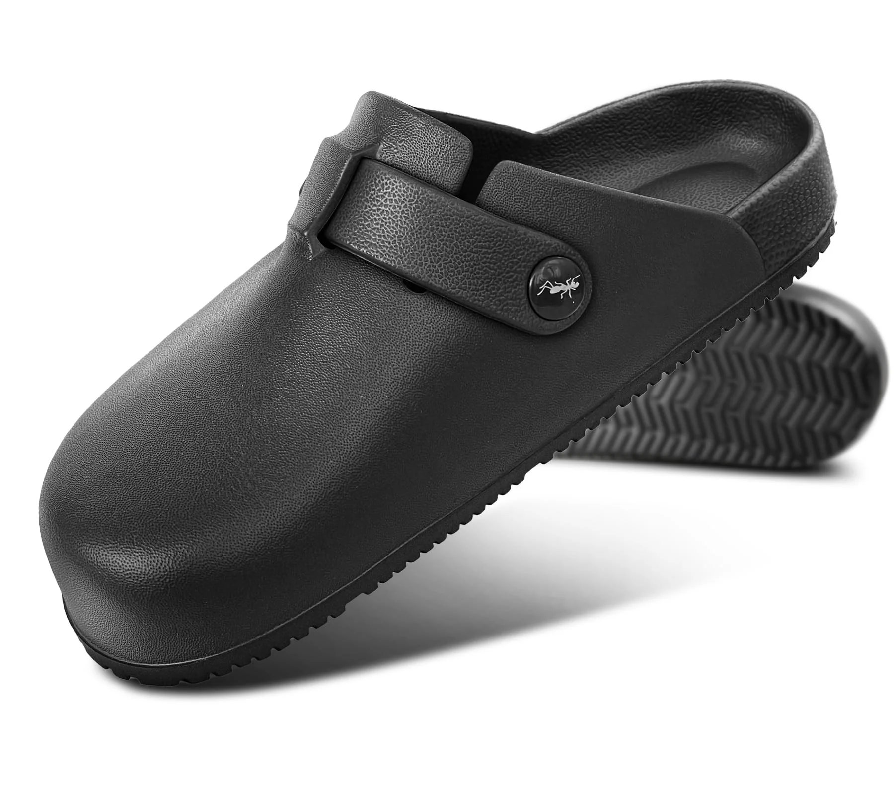 KEMISANT black leather clog