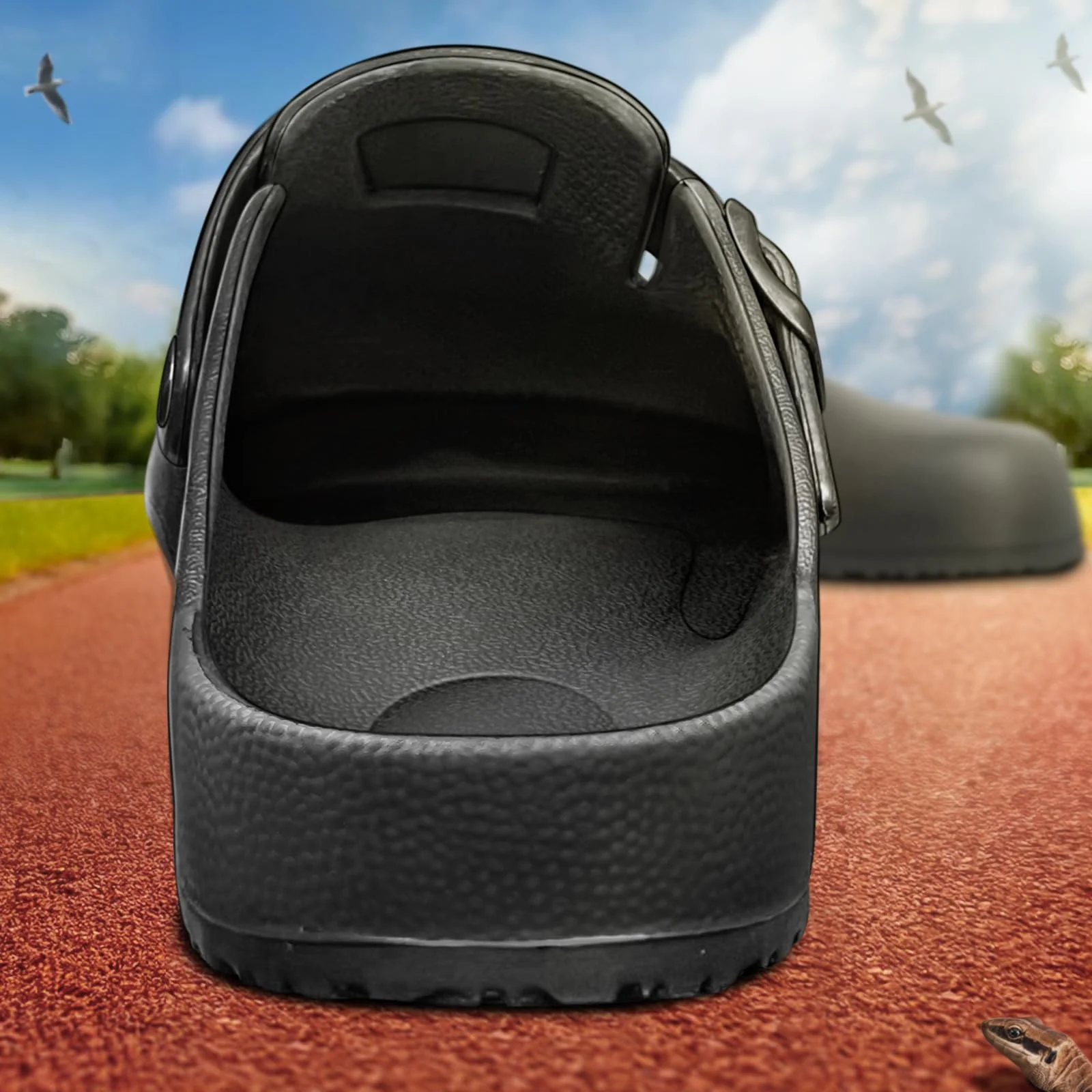 KEMISANT black leather clog photo 2