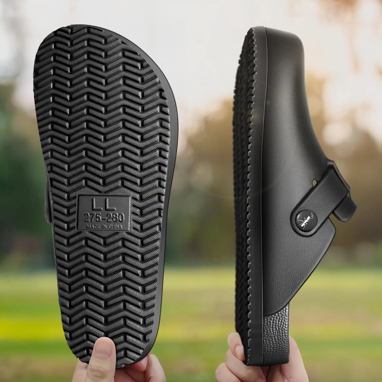 KEMISANT black leather clog photo 4
