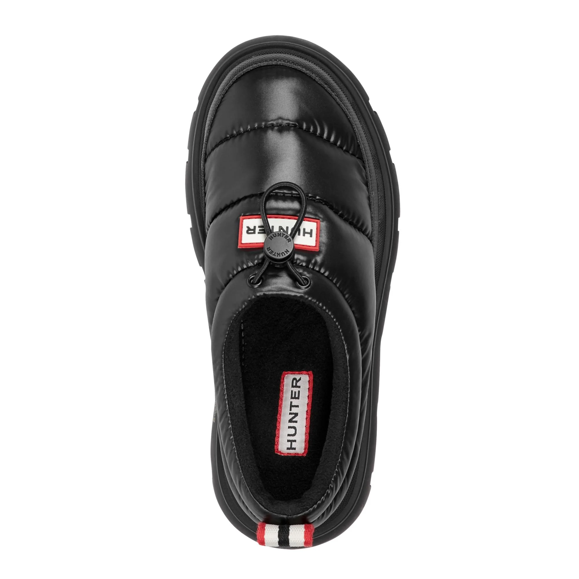 Hunter black quilted slip-on mule photo 4