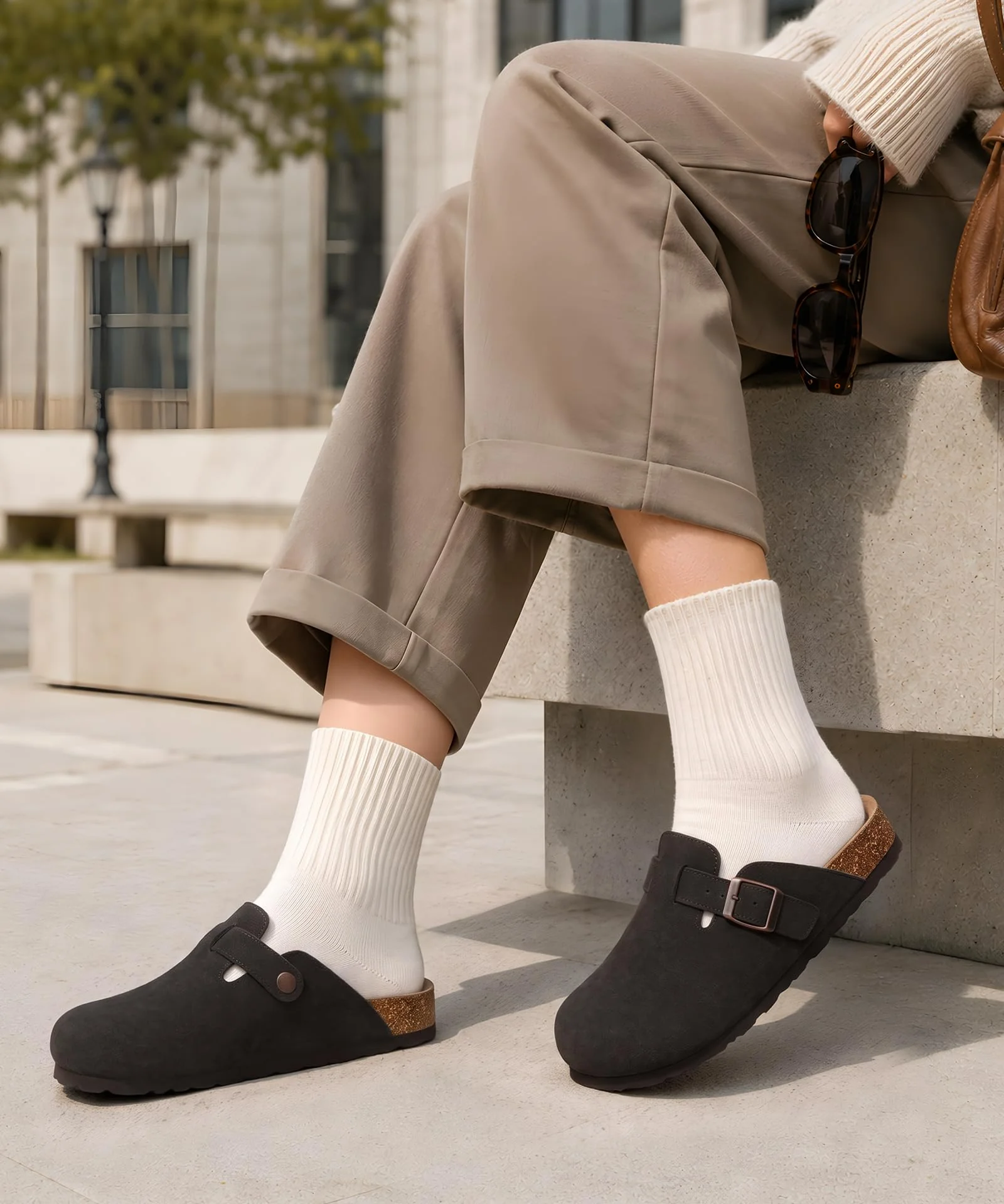 ODOLY Dark Brown Buckle Clog photo 2