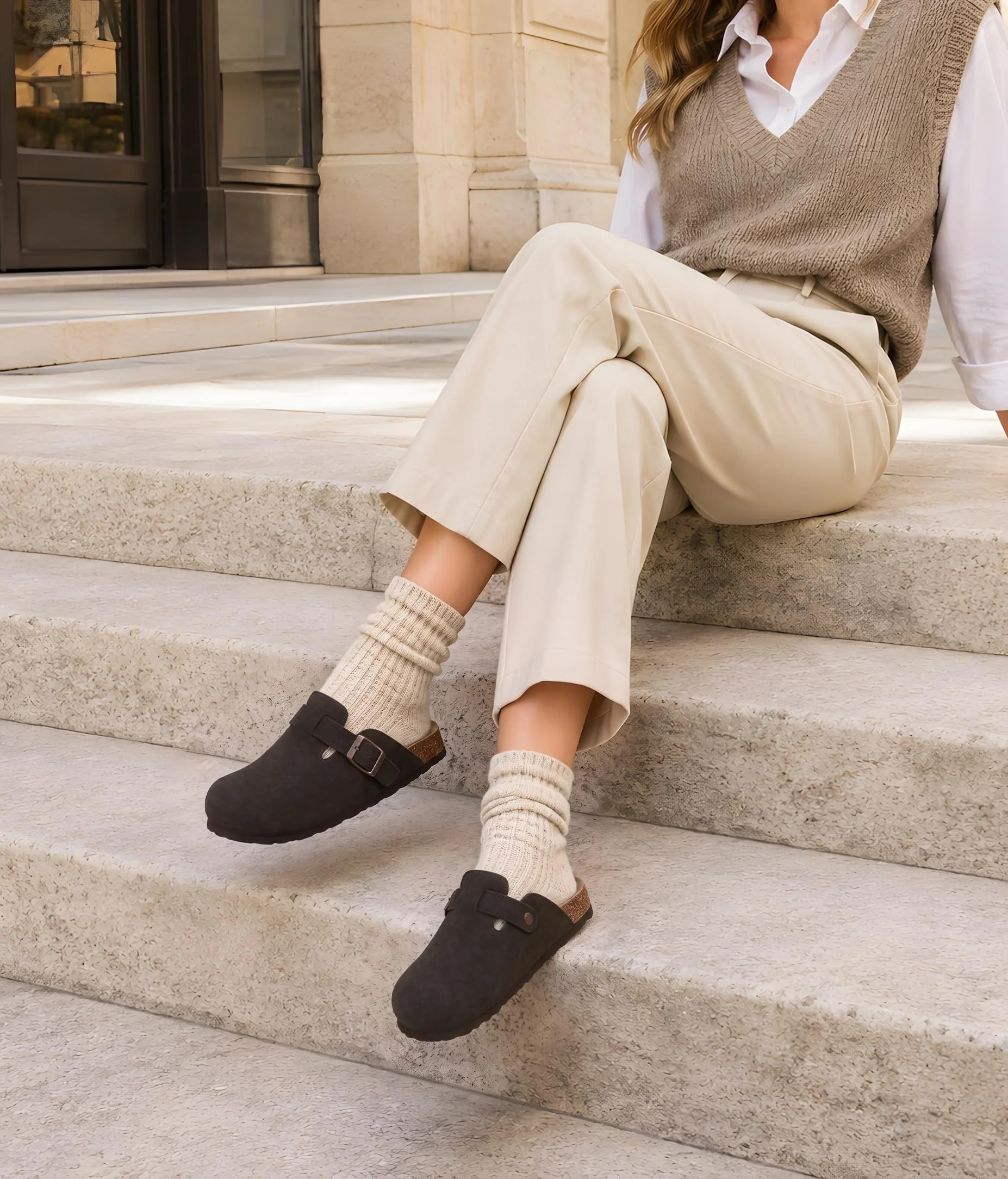 ODOLY Dark Brown Buckle Clog photo 3