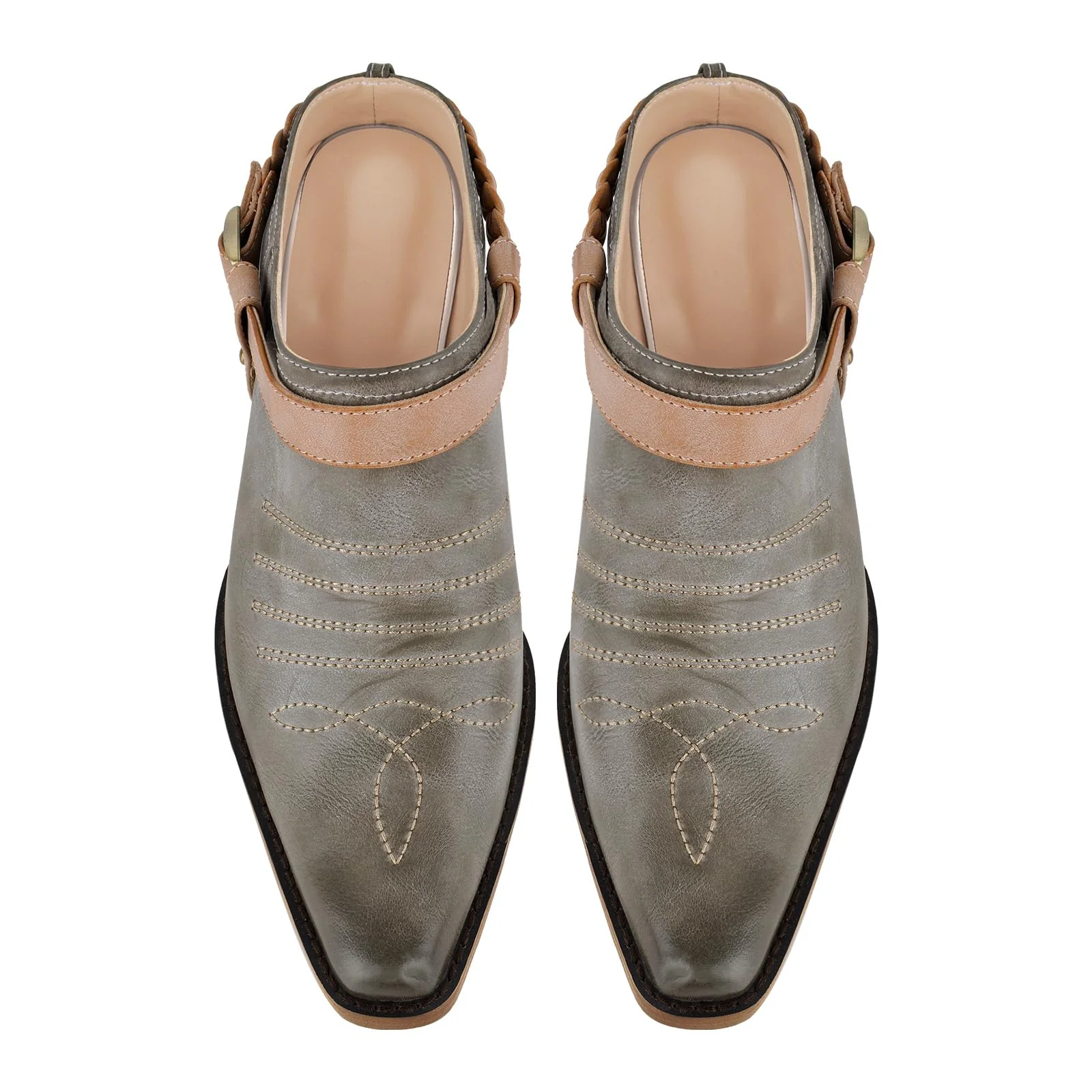 Only Maker Grey Western Heeled Mule photo 2