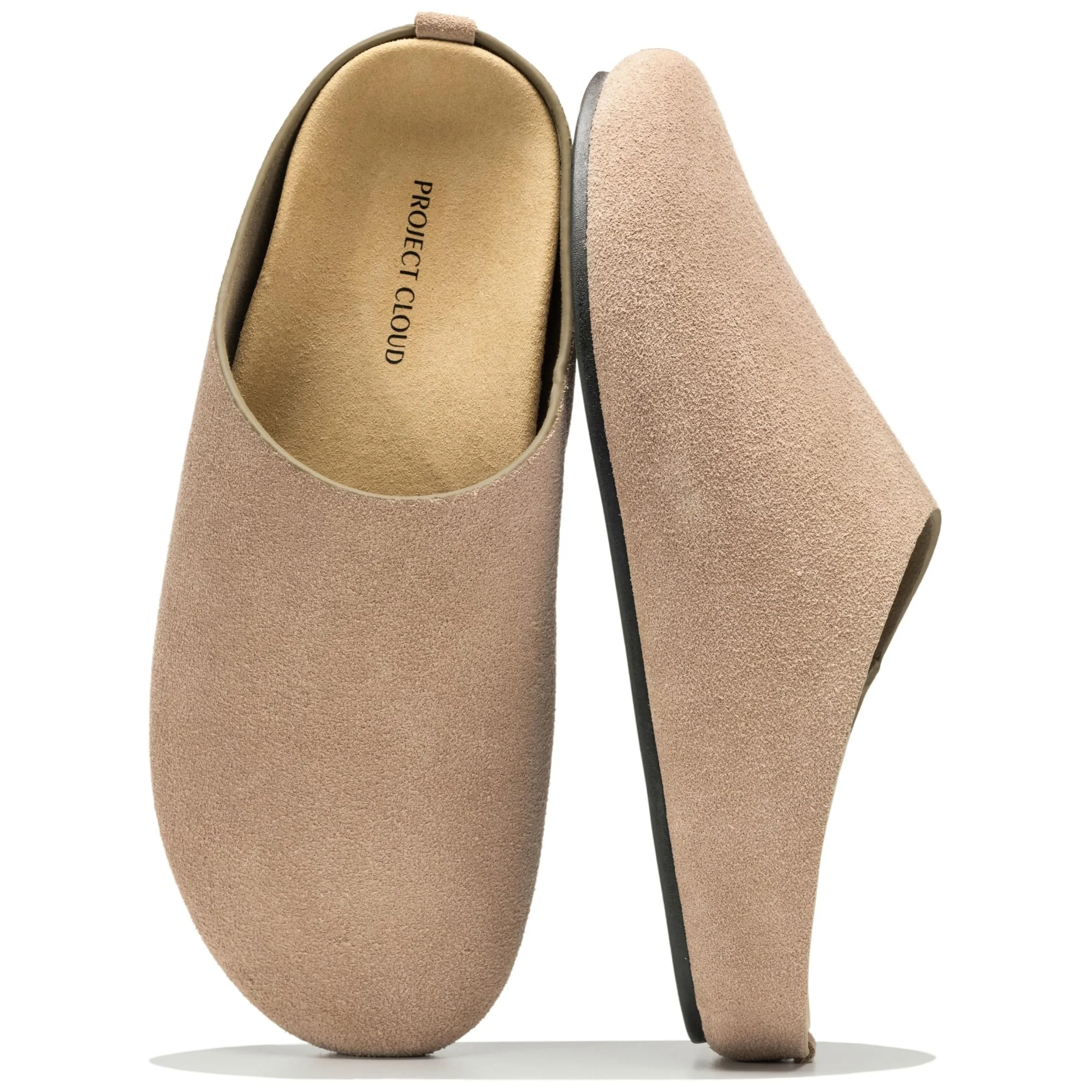 Project Cloud Beige Suede Clog