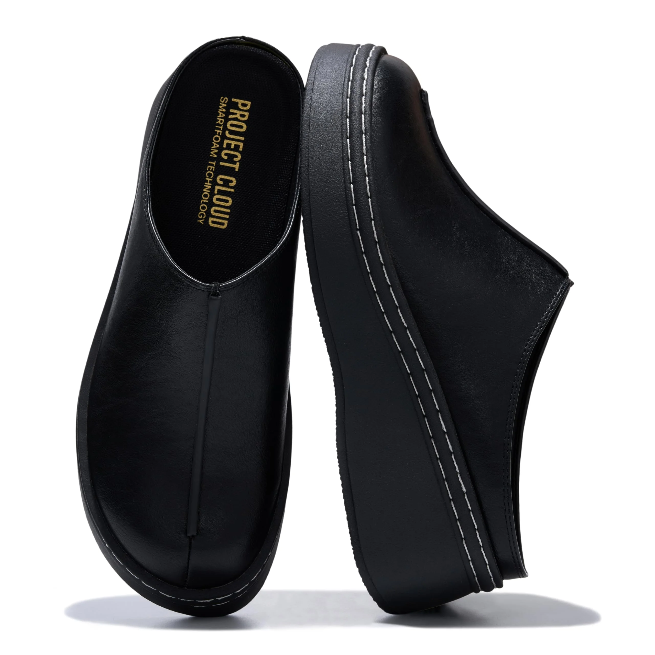 Project Cloud Black Slip-On Clog