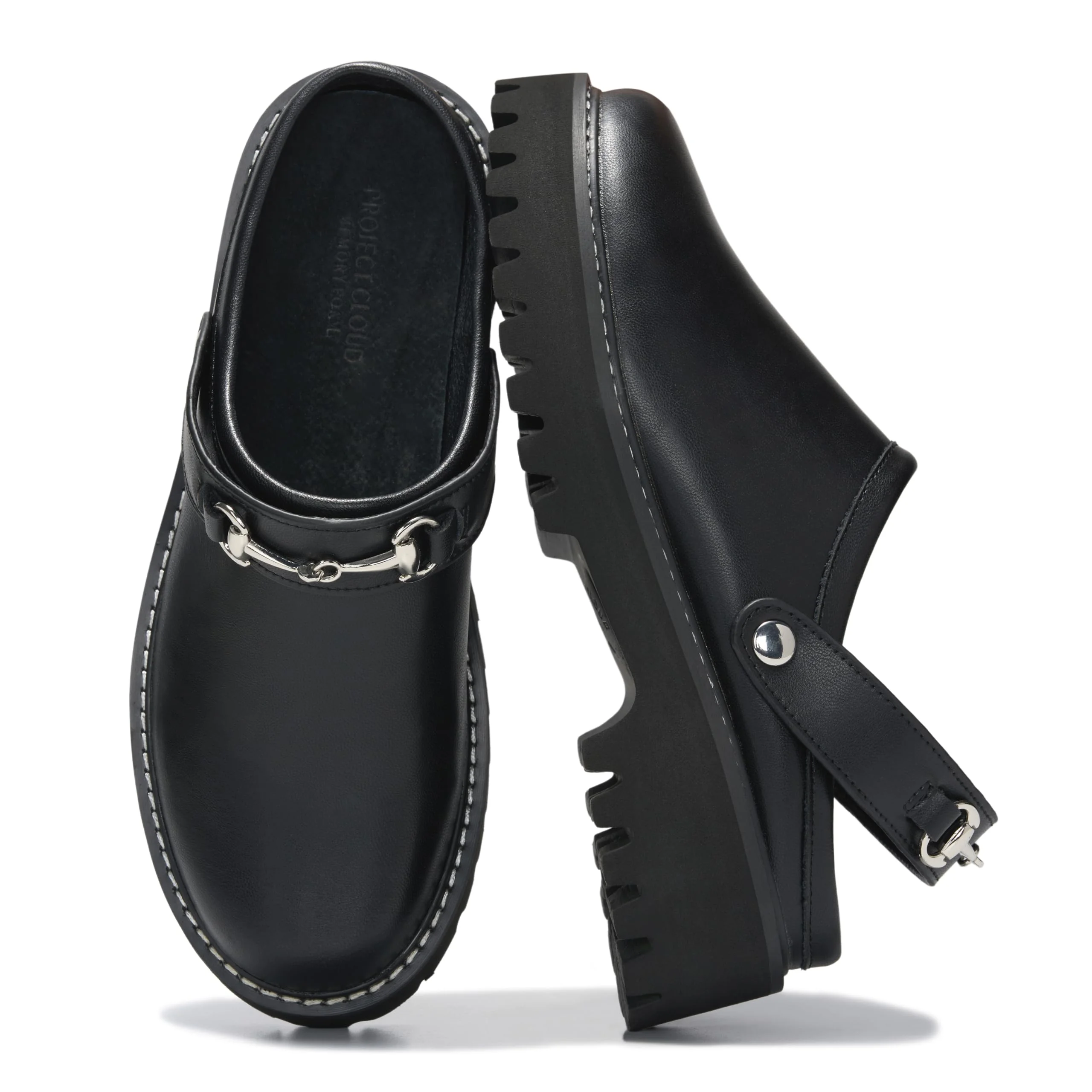Project Cloud Black Chunky Clog
