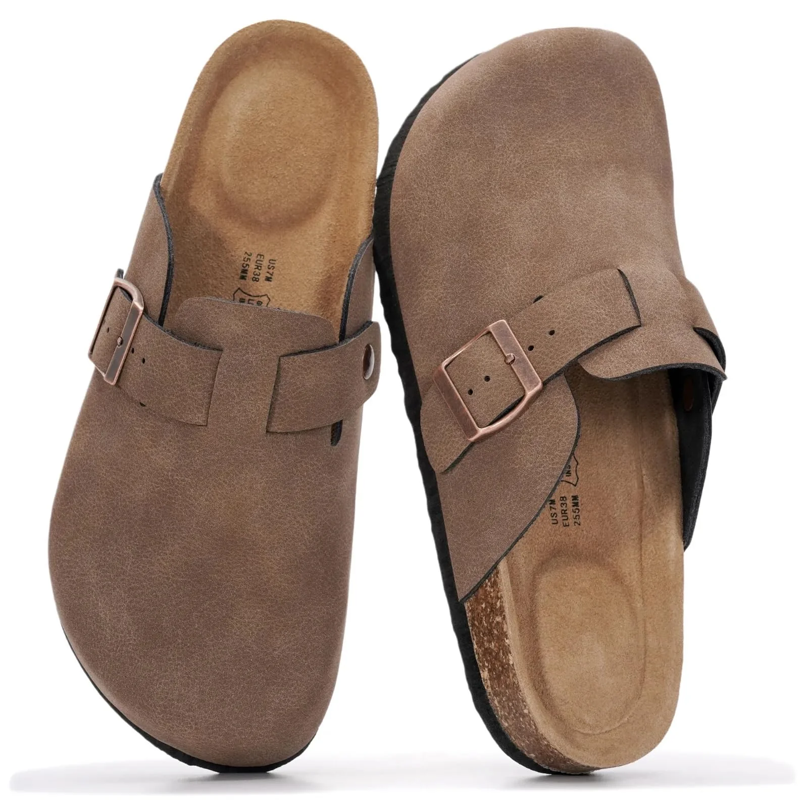 Project Cloud Tan Buckle Clog