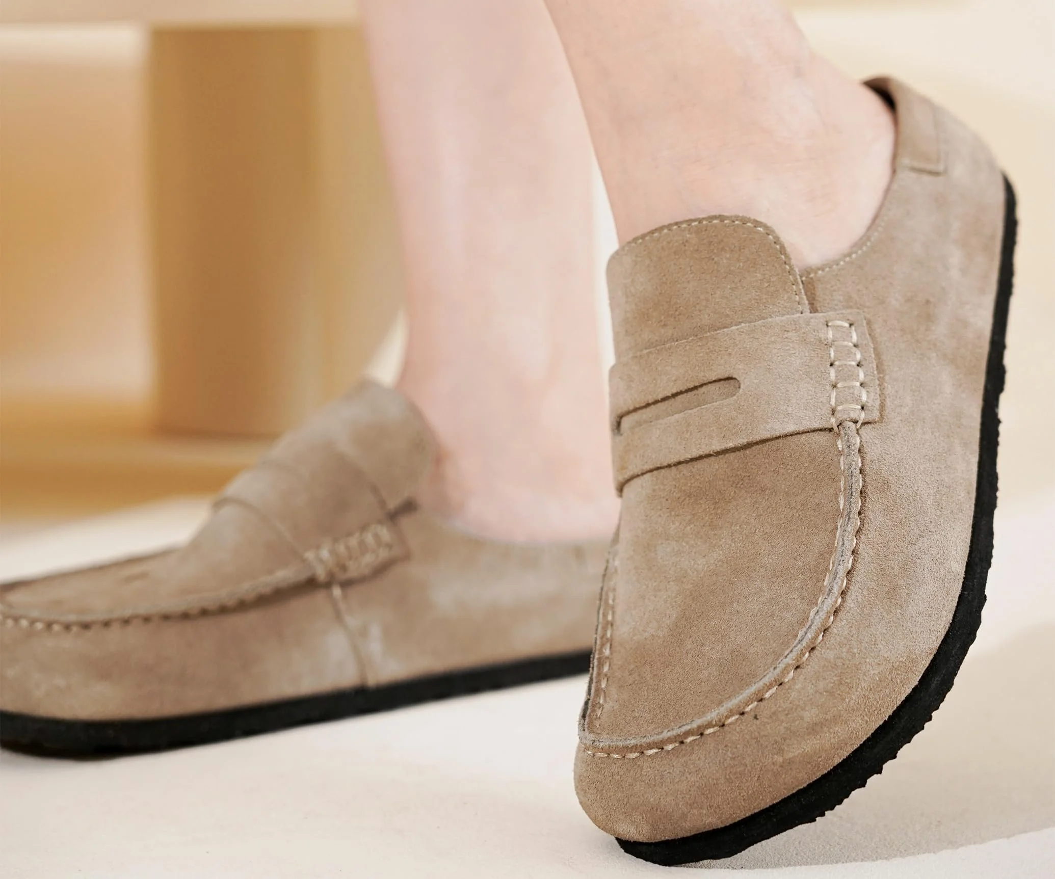 Project Cloud Beige Suede Loafer Mule photo 2