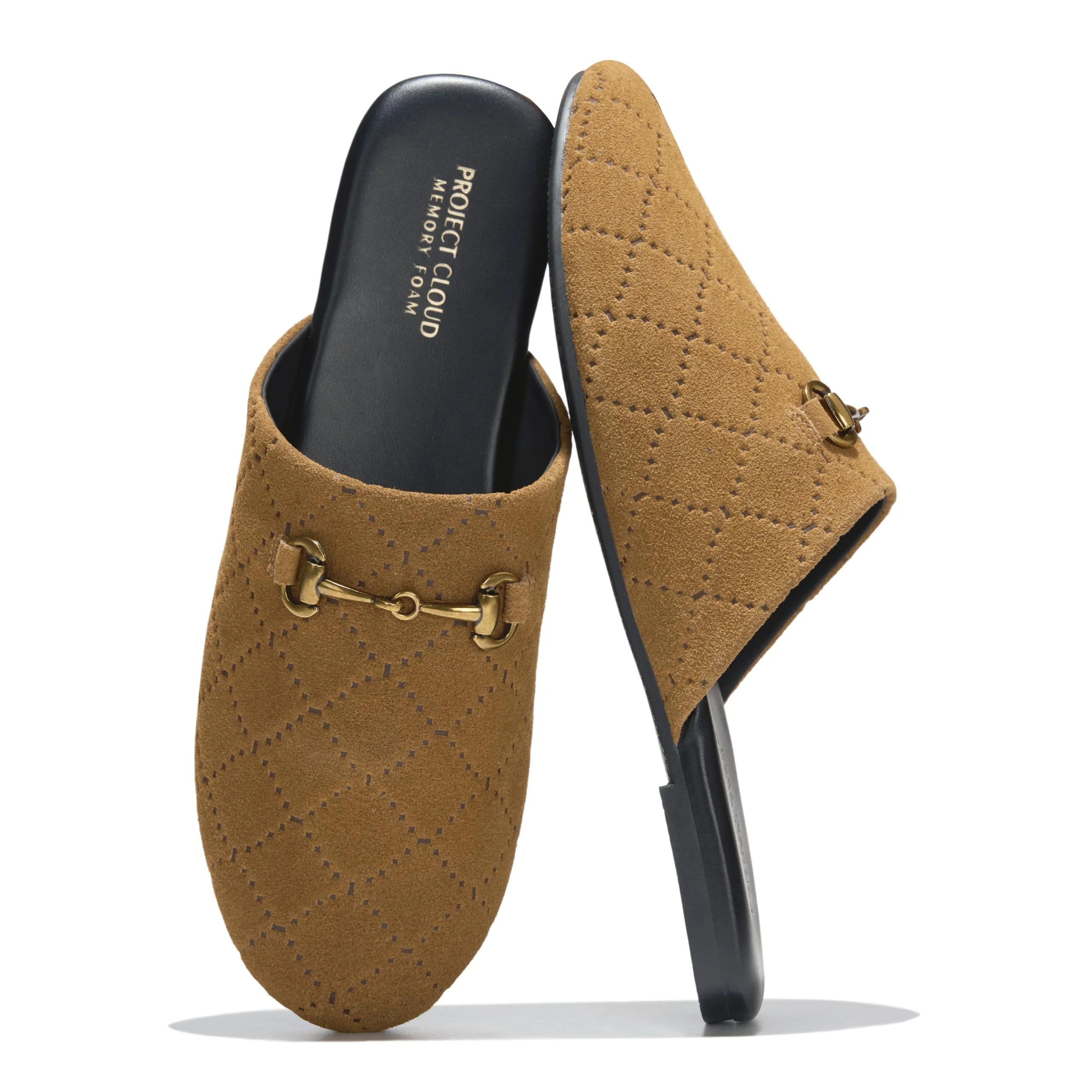 Project Cloud Tan Quilted Mule