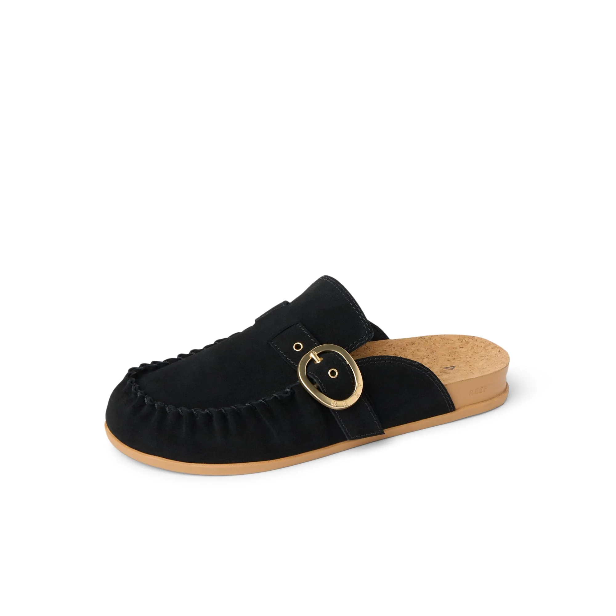 REEF Black Loafer Mule