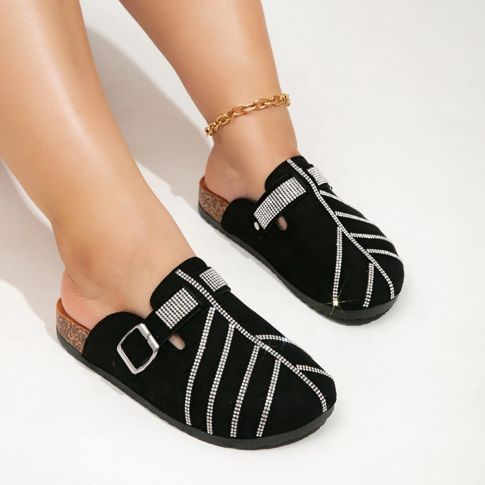 Black Rhinestone Clog photo 2