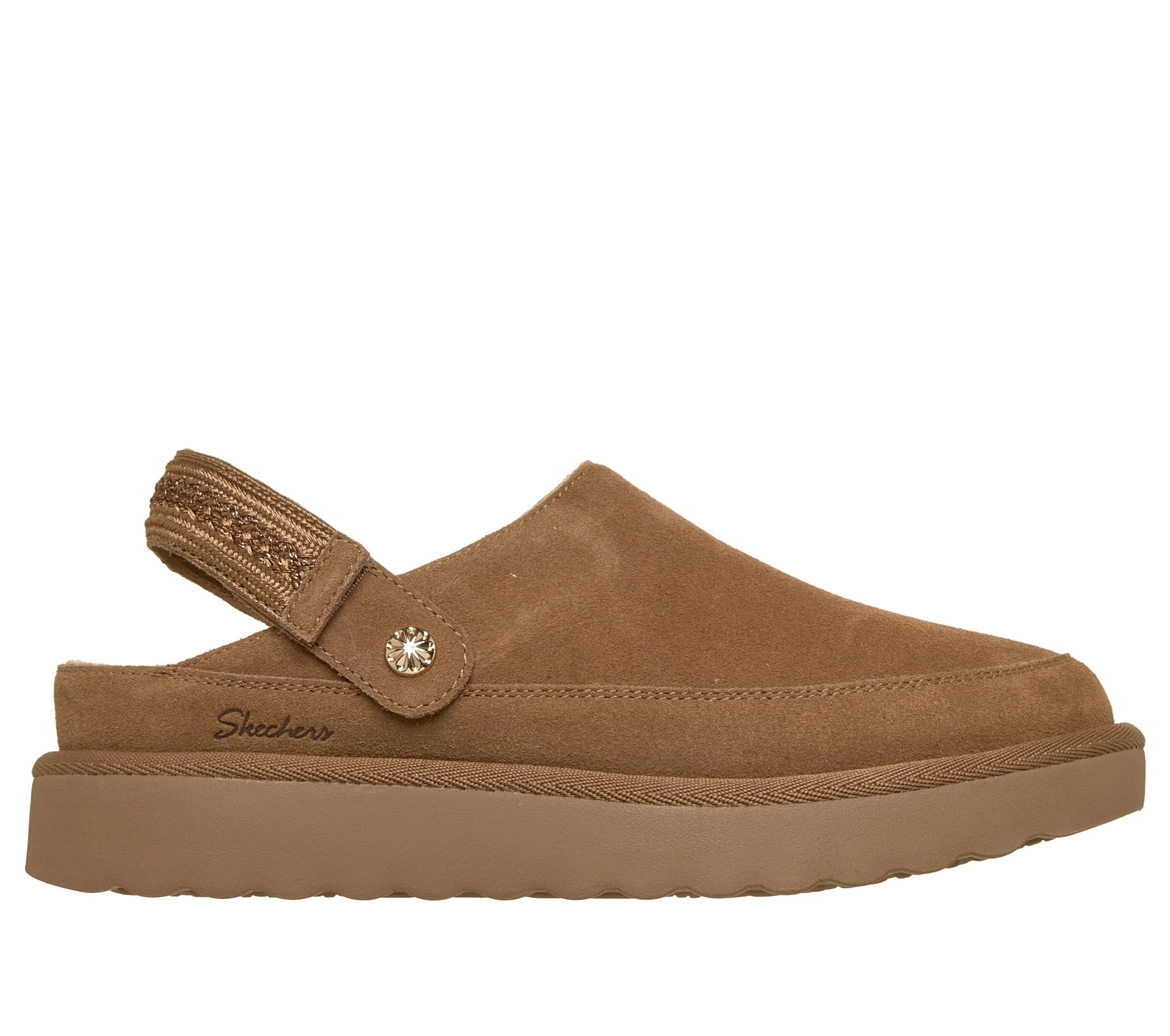 Skechers Brown Suede Slingback Clog photo 4