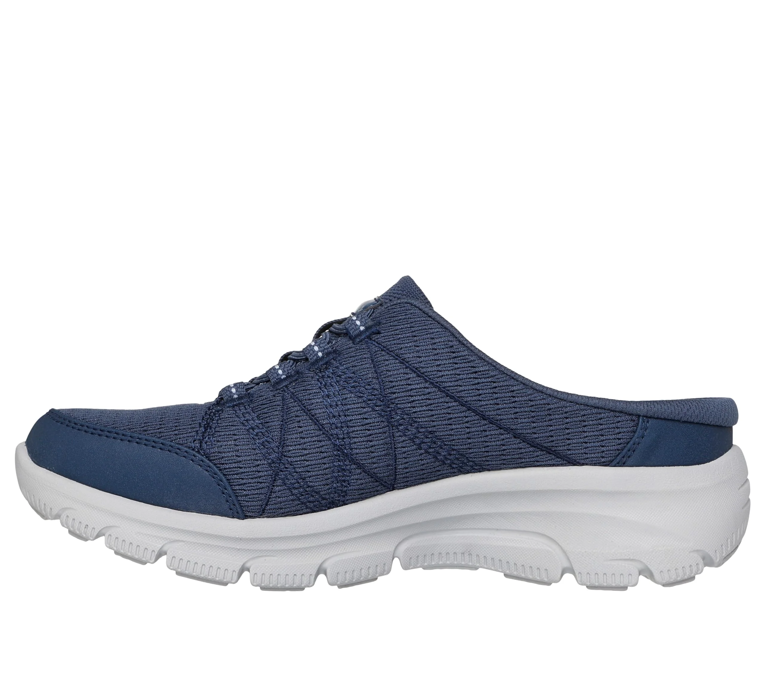 Skechers navy mesh slip-on sneaker photo 2