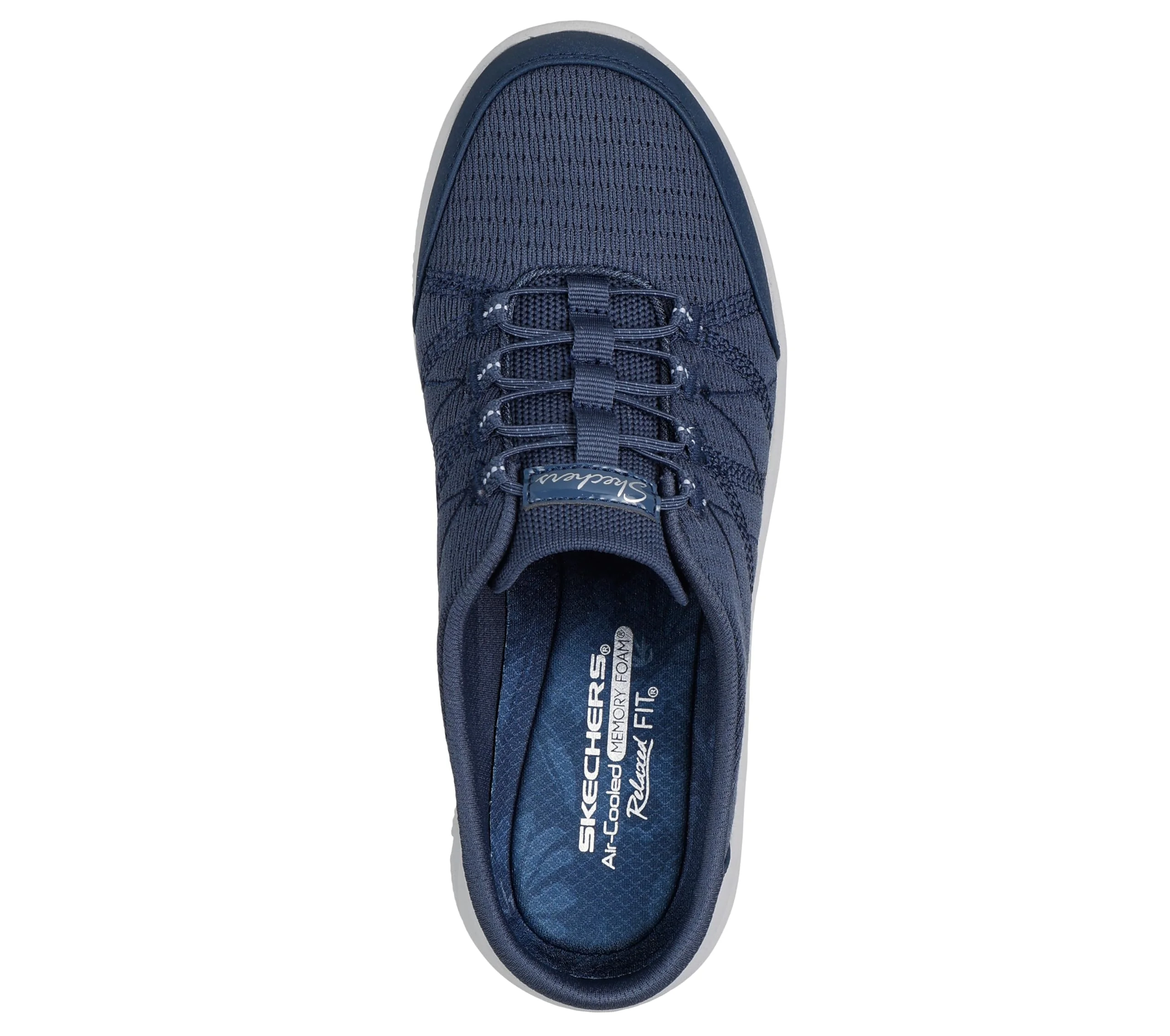 Skechers navy mesh slip-on sneaker photo 4