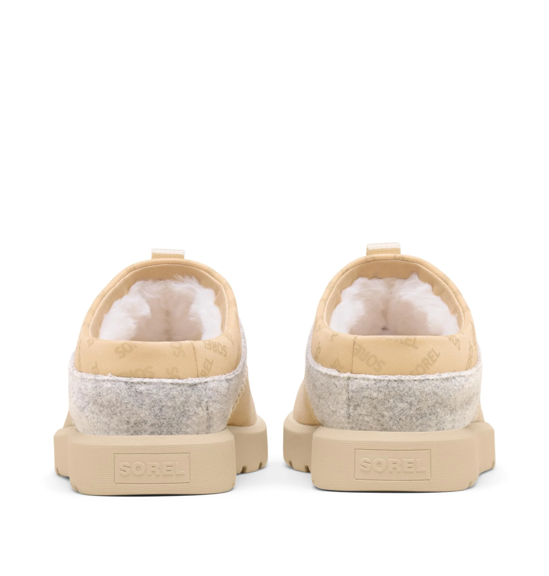 Sorel beige-grey felt mule slipper photo 3