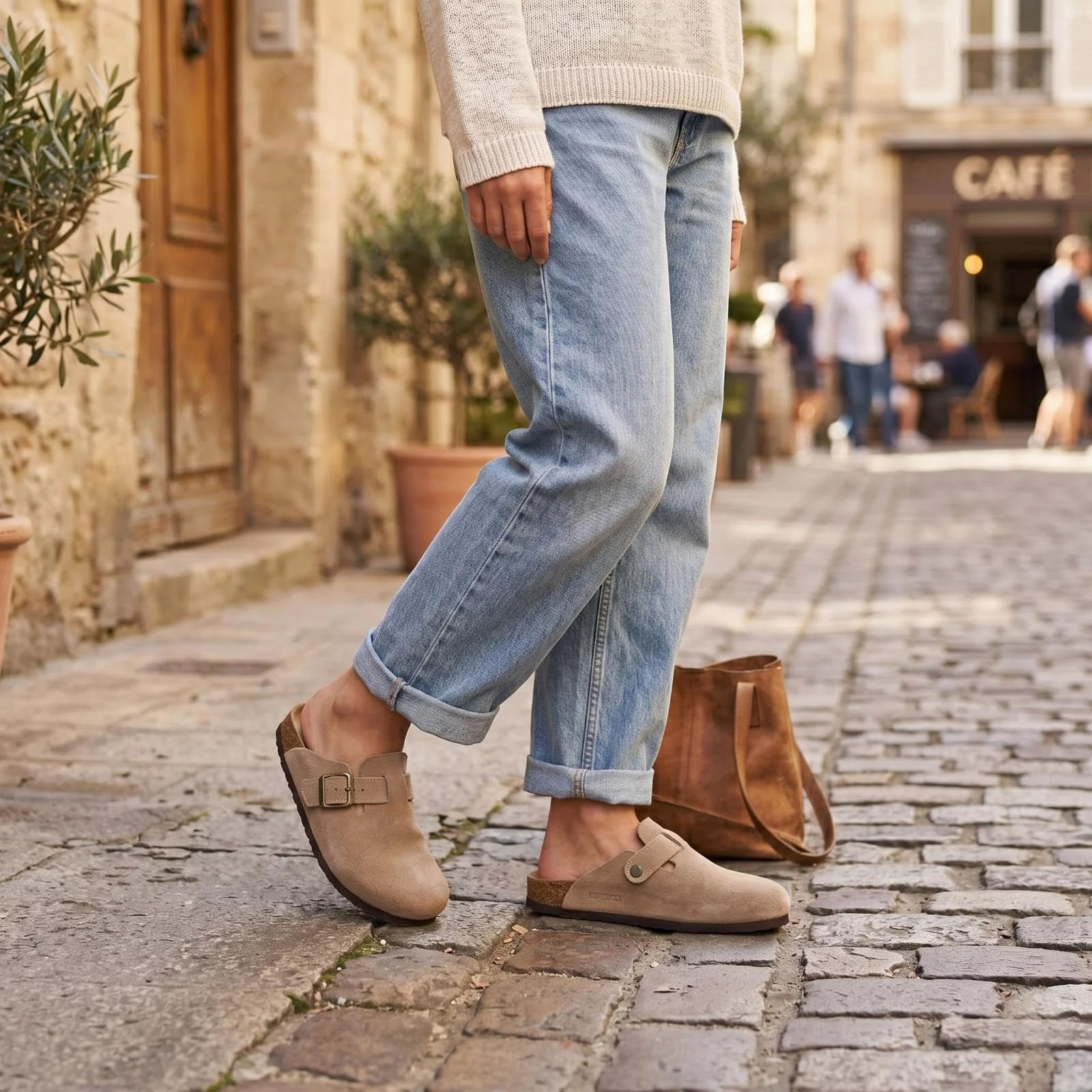 TERRASERA Beige Buckle Clog photo 2