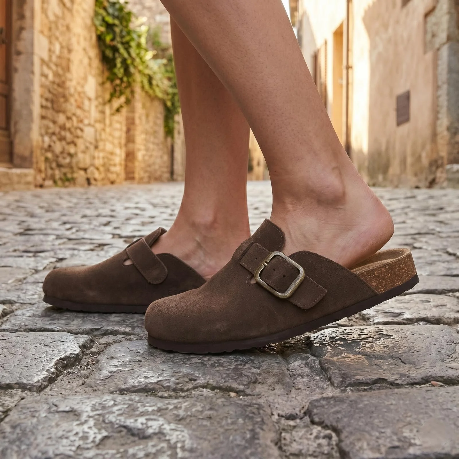 TERRASERA Brown Buckle Clog photo 2