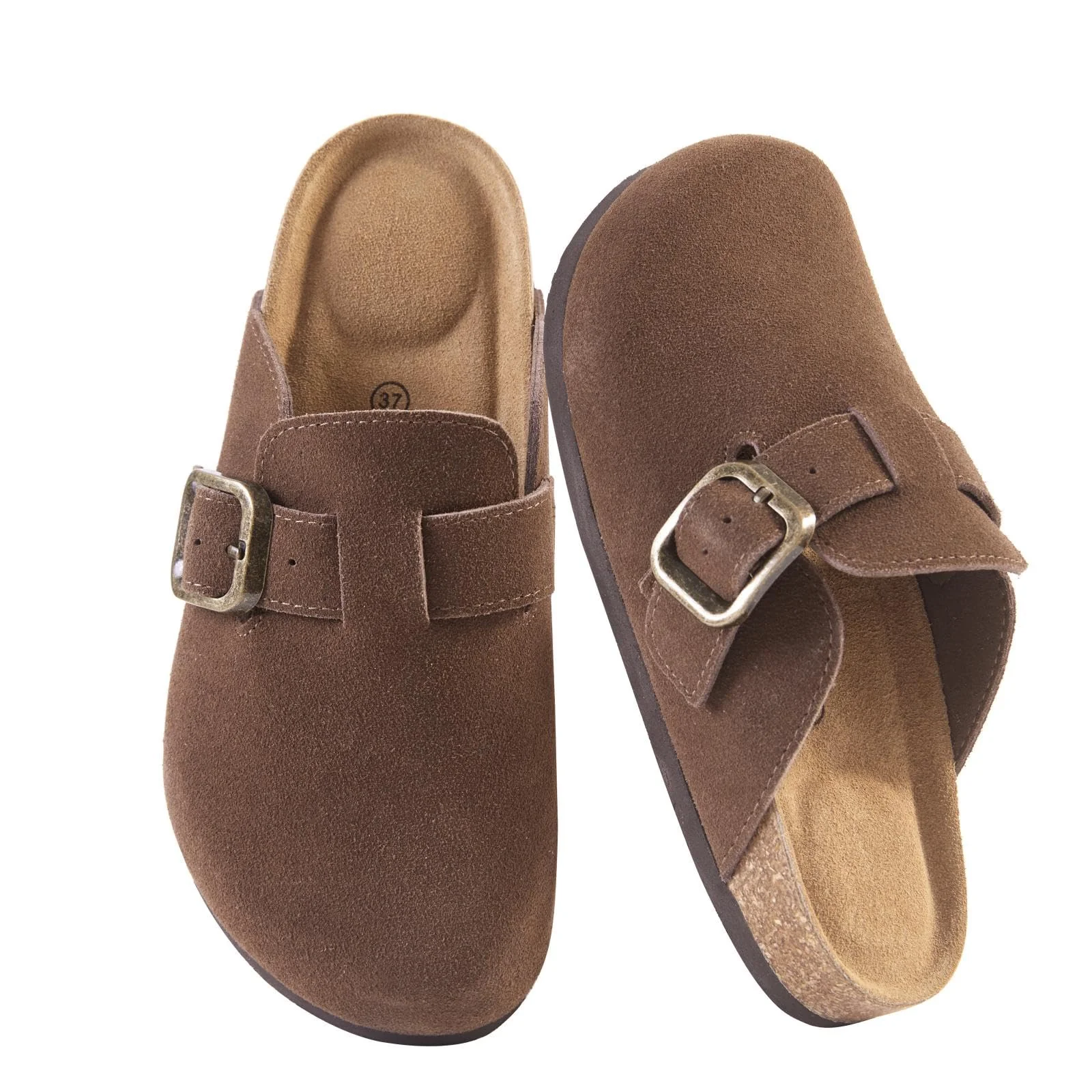 TERRASERA Brown Buckle Clog