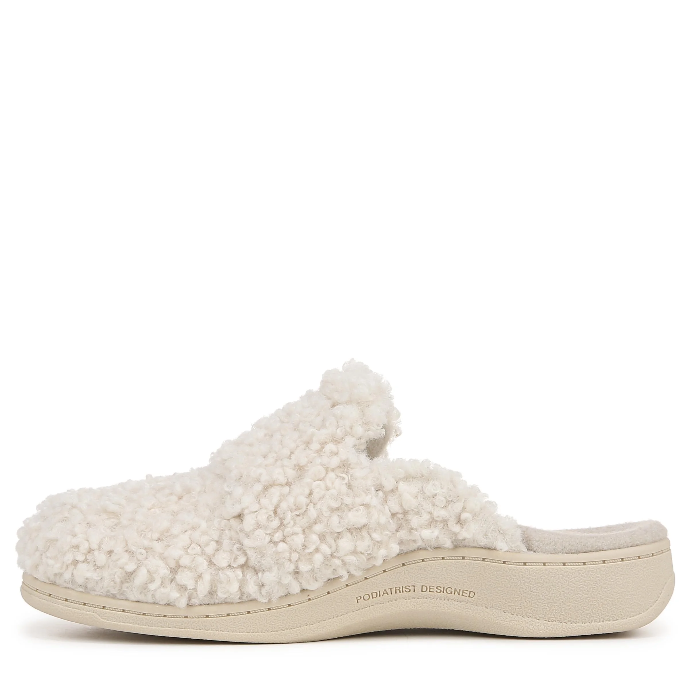 Vionic cream fuzzy slipper photo 3